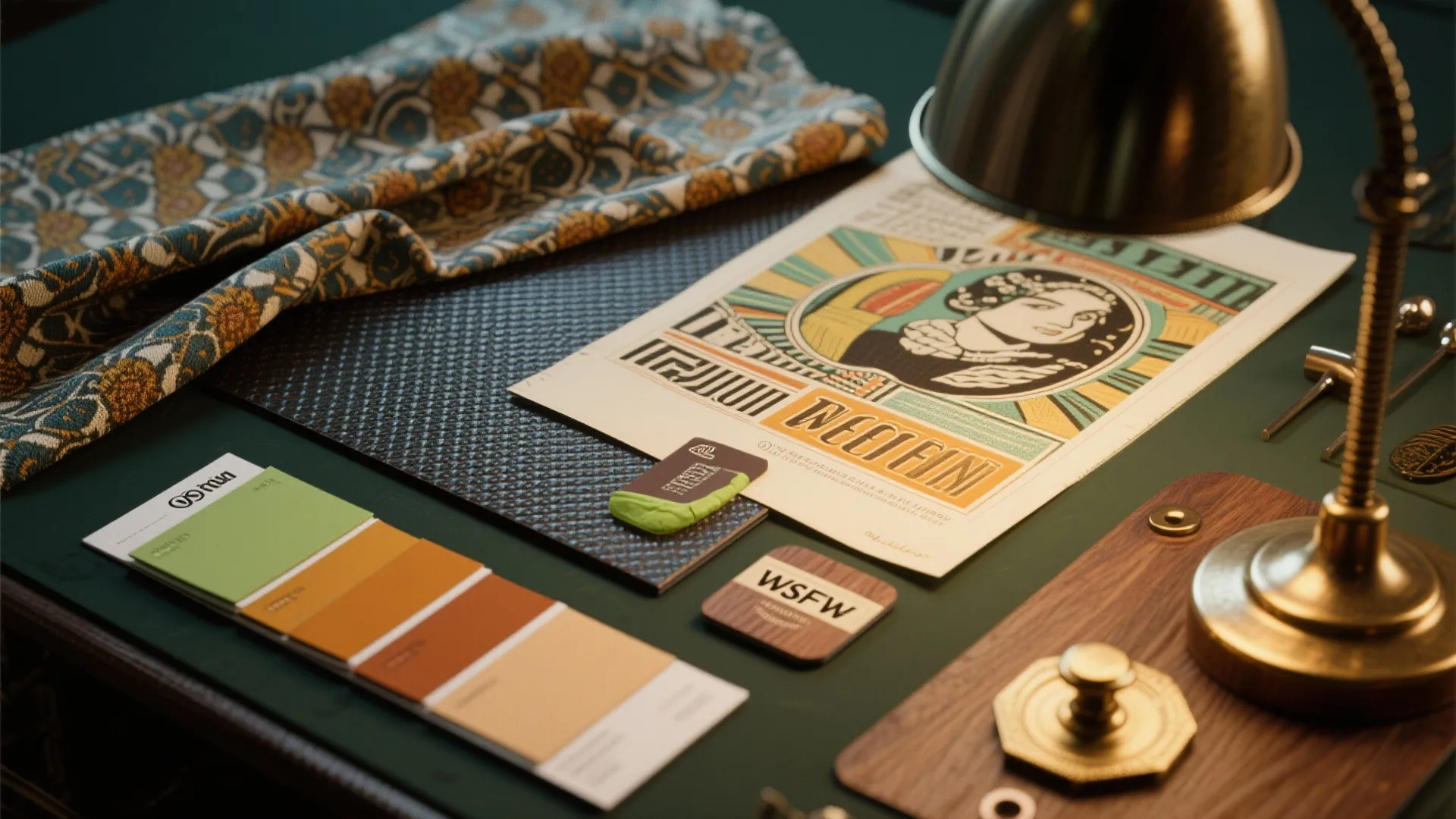 5. Statement Shade with Pattern or Tolex