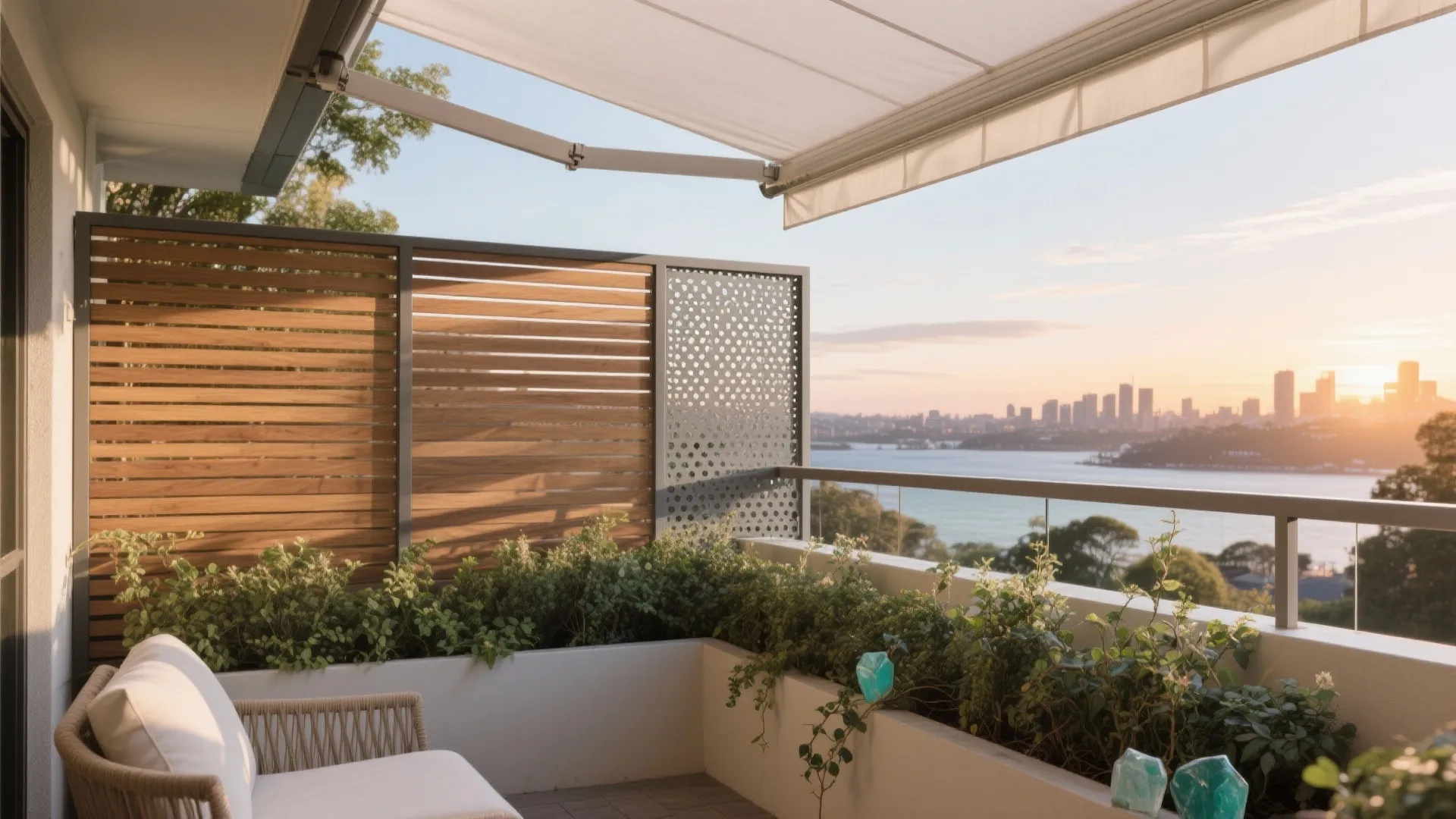 Retractable Shade, Wind, and Privacy