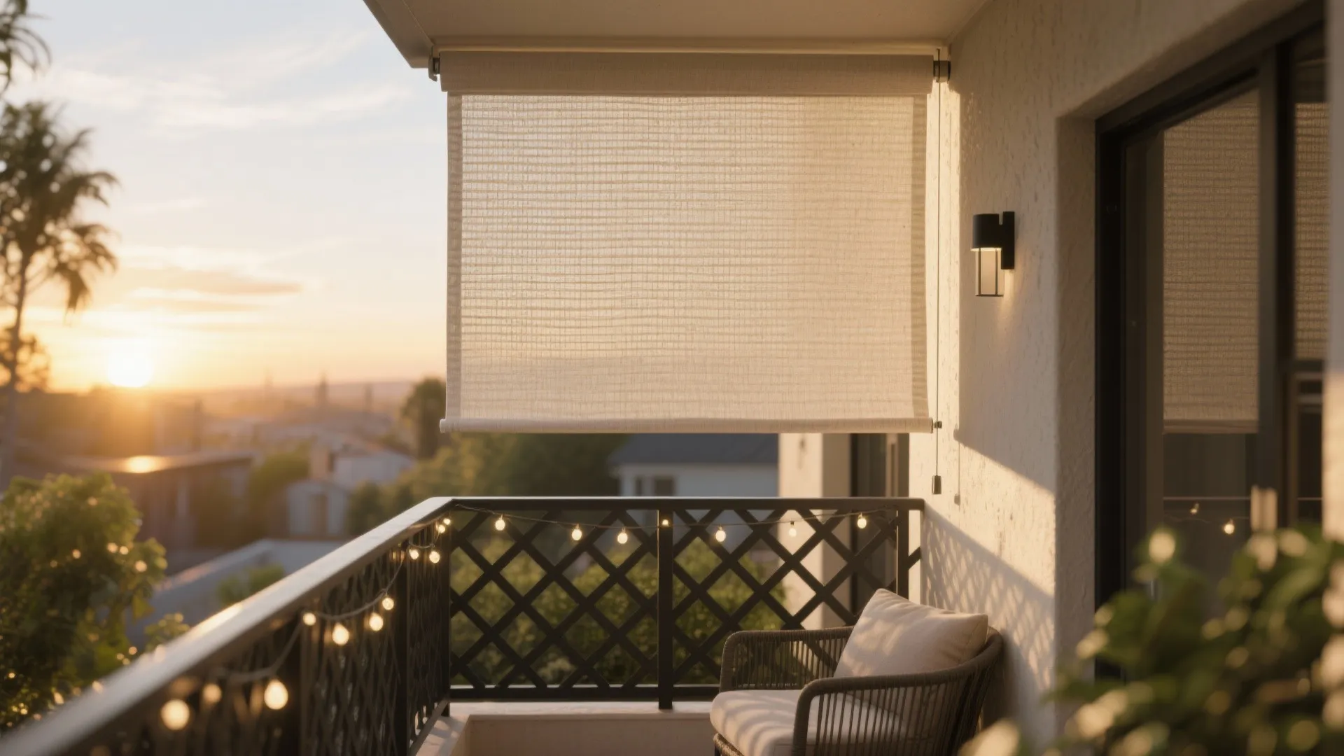 Layered shade and privacy without bulk