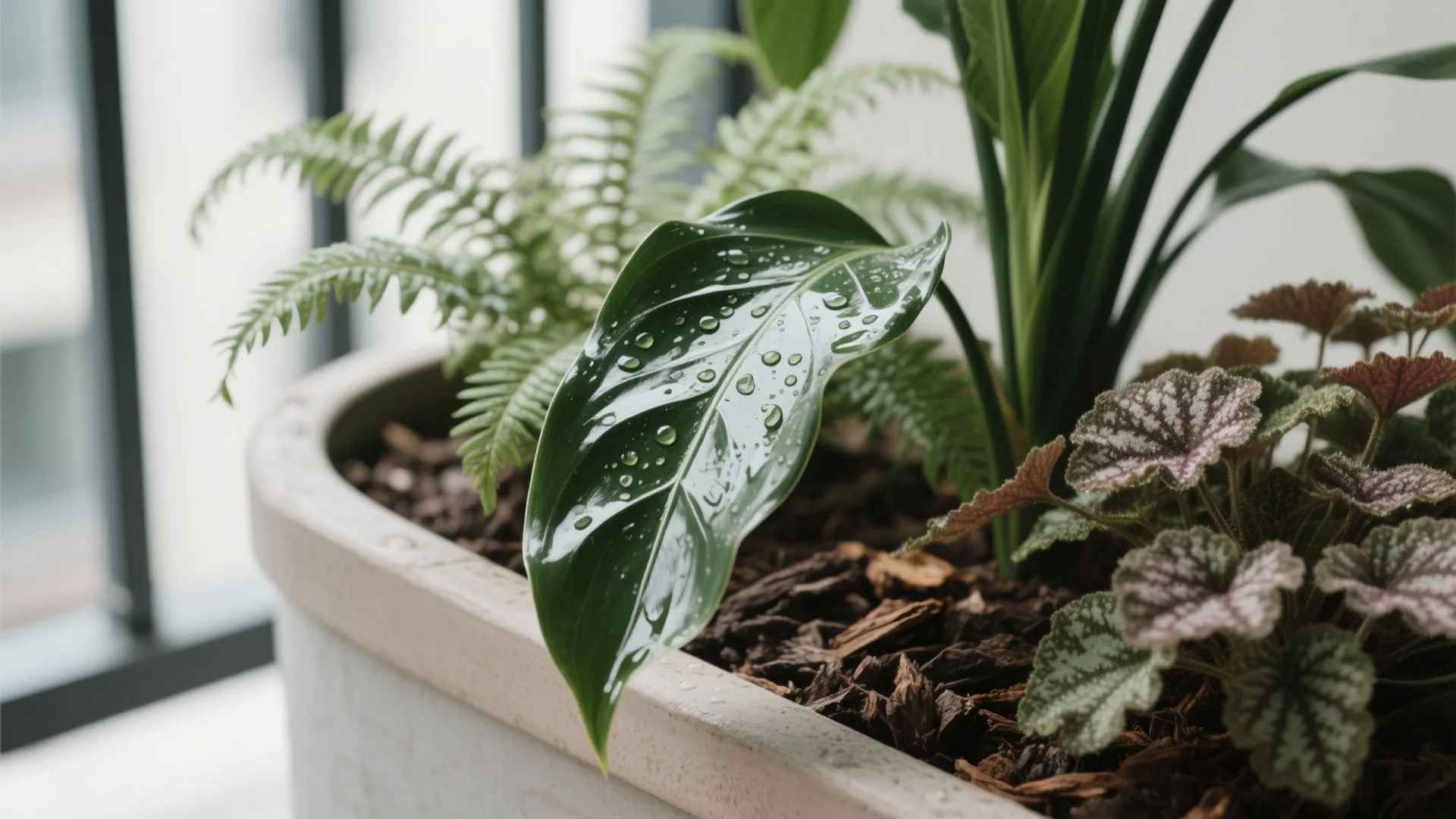 1) Layered Shade-Lovers with Texture as the Hero