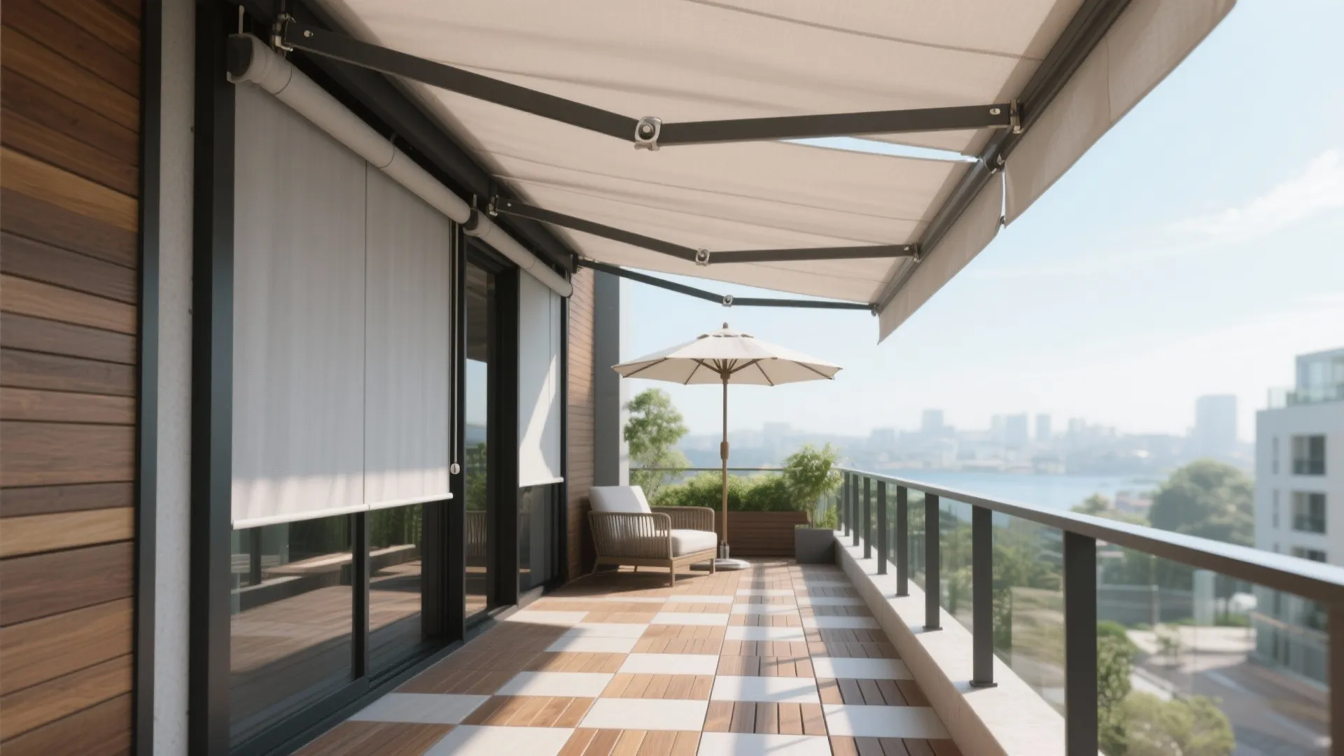 3) Flexible shade and weatherproof finishes