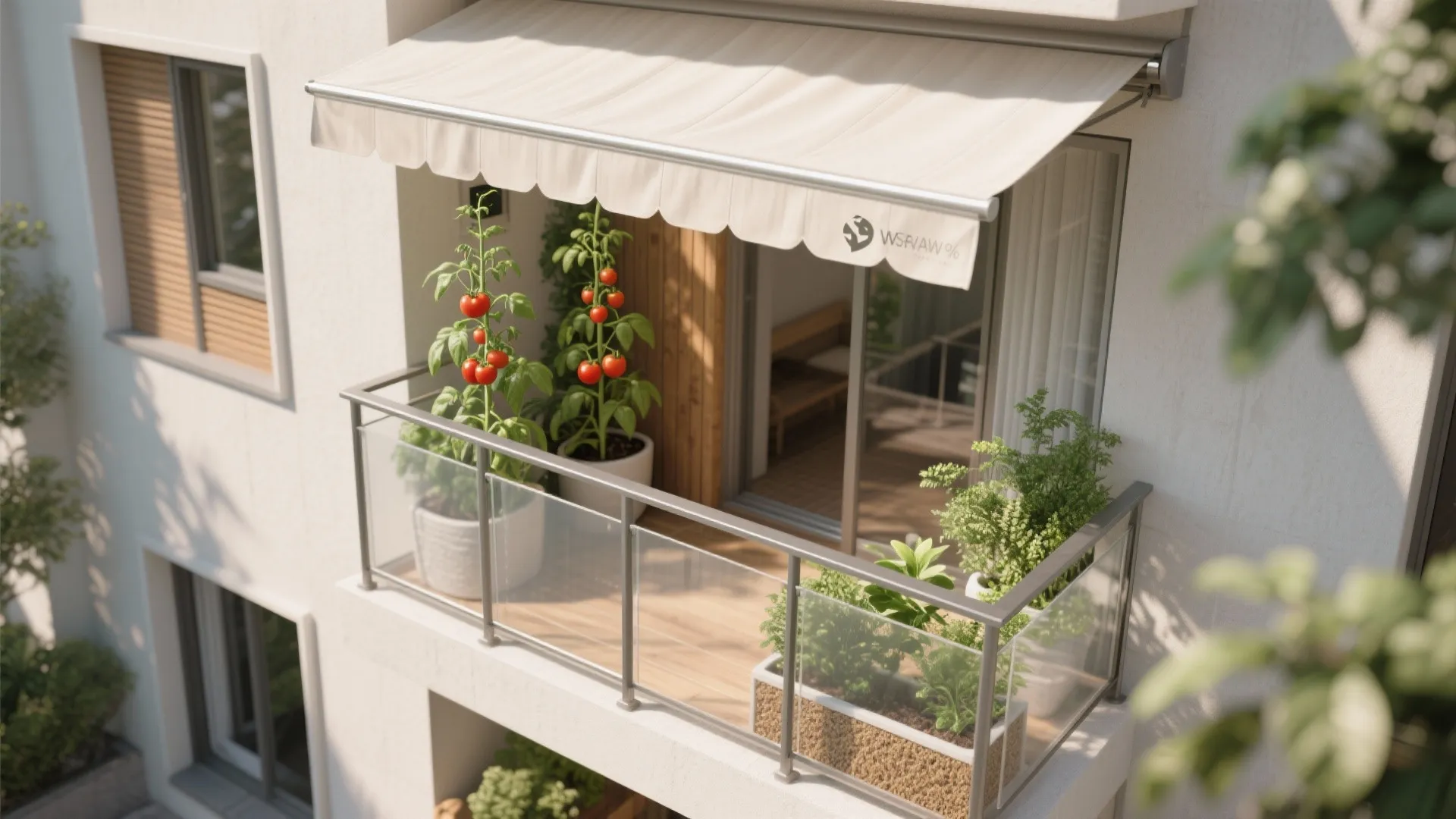 Microclimate tuning: light, shade, and wind