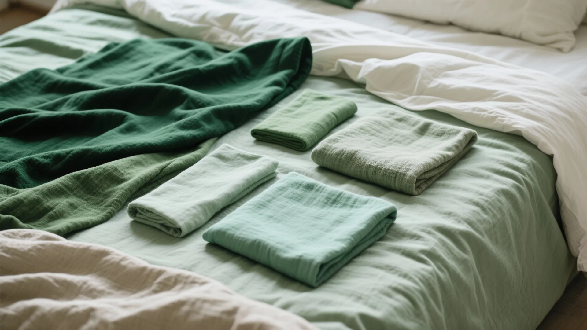 Layer Different Shades of Green