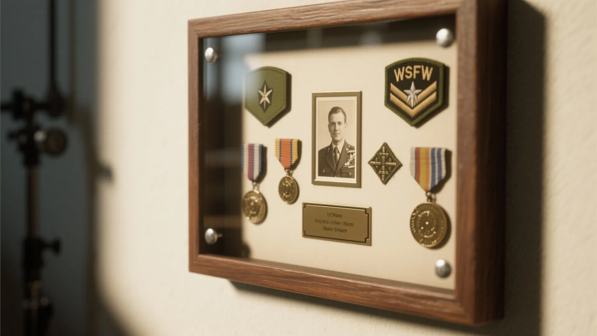 1. Personalized Shadow Box Display