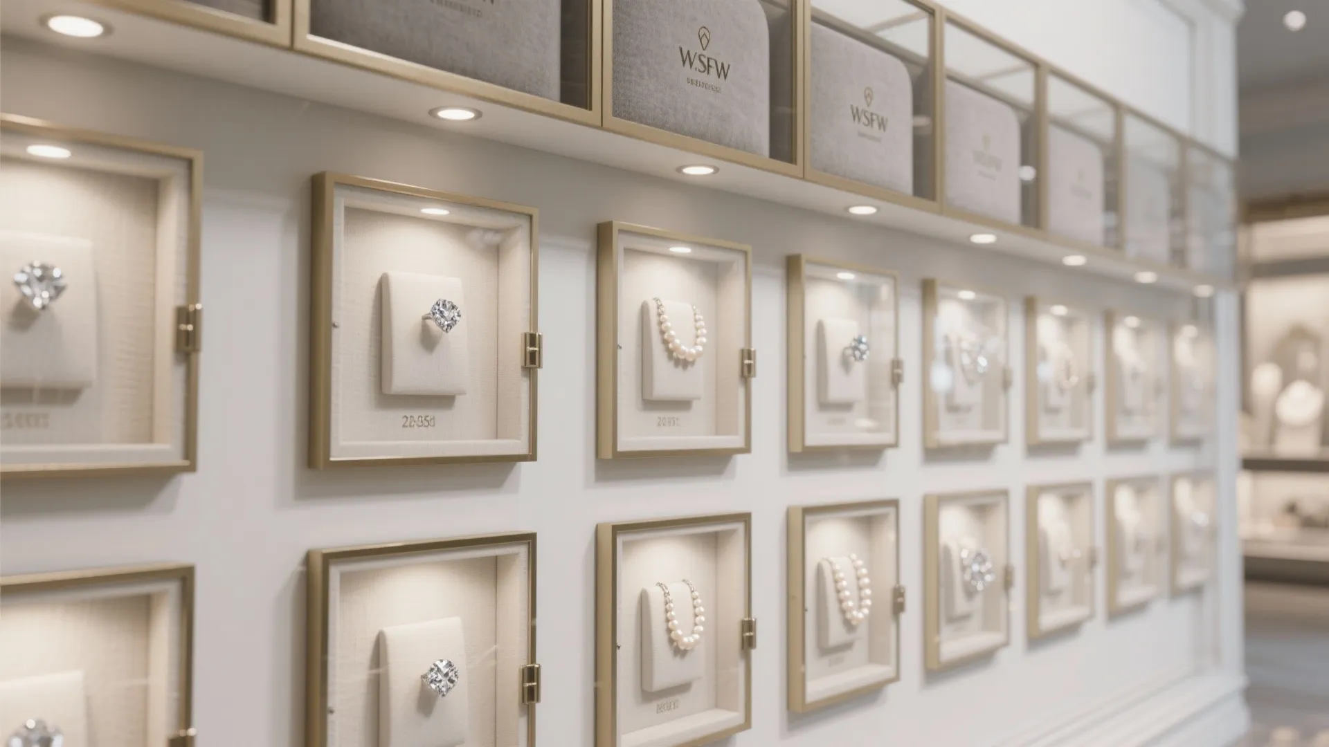 Museum-style shadow boxes with secure glazing