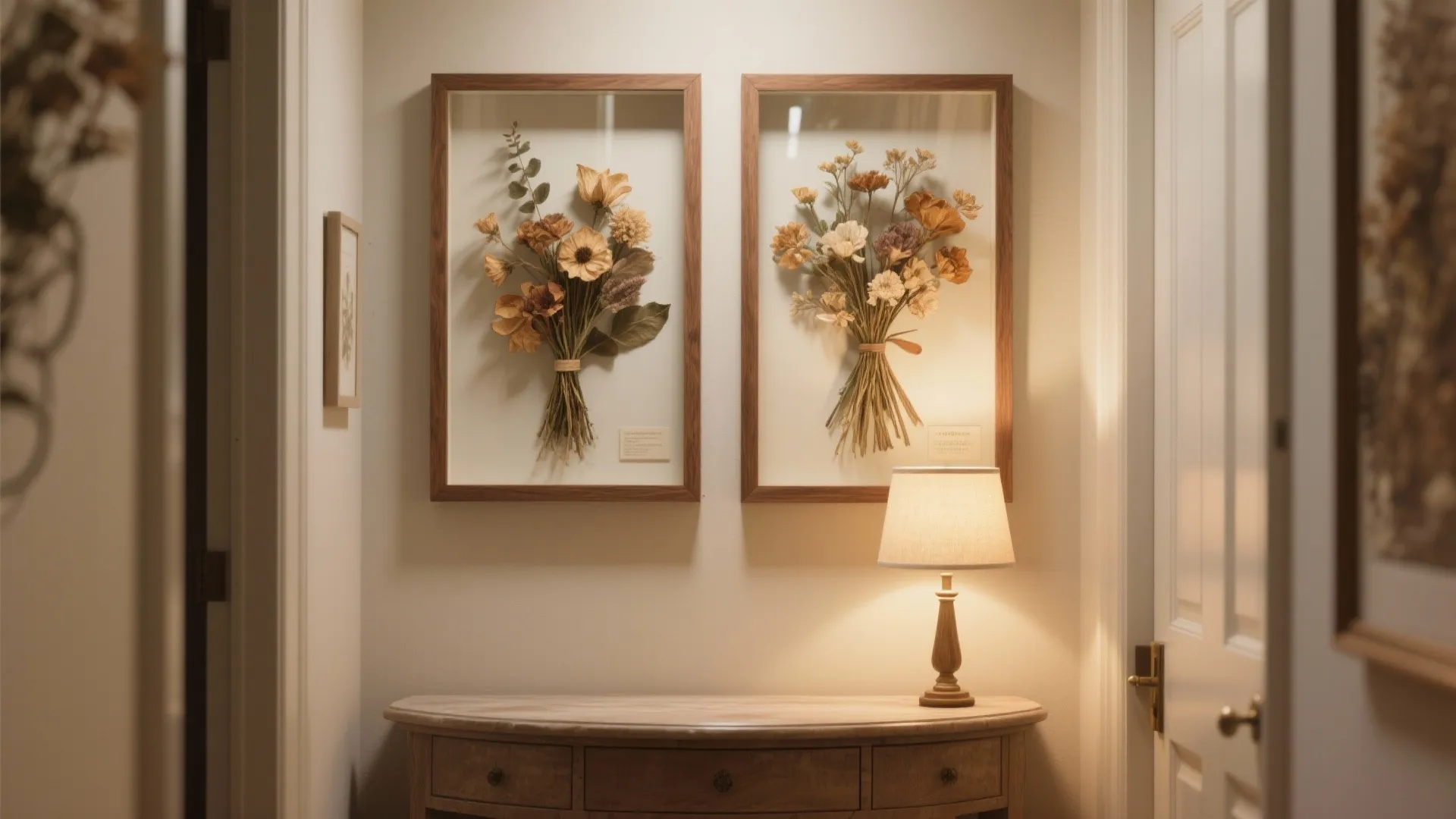 2. Preserved Flower Shadow Boxes