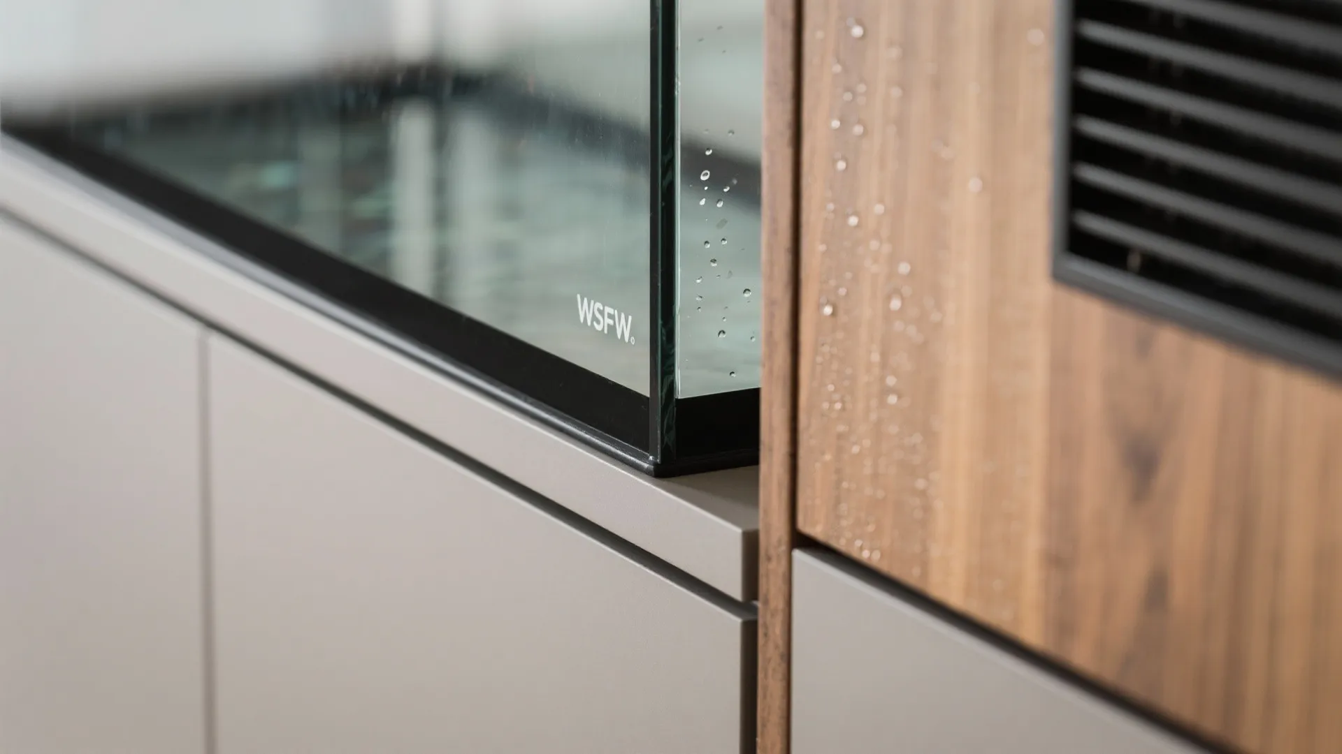 Built-in, Minimalist Aquarium Wall