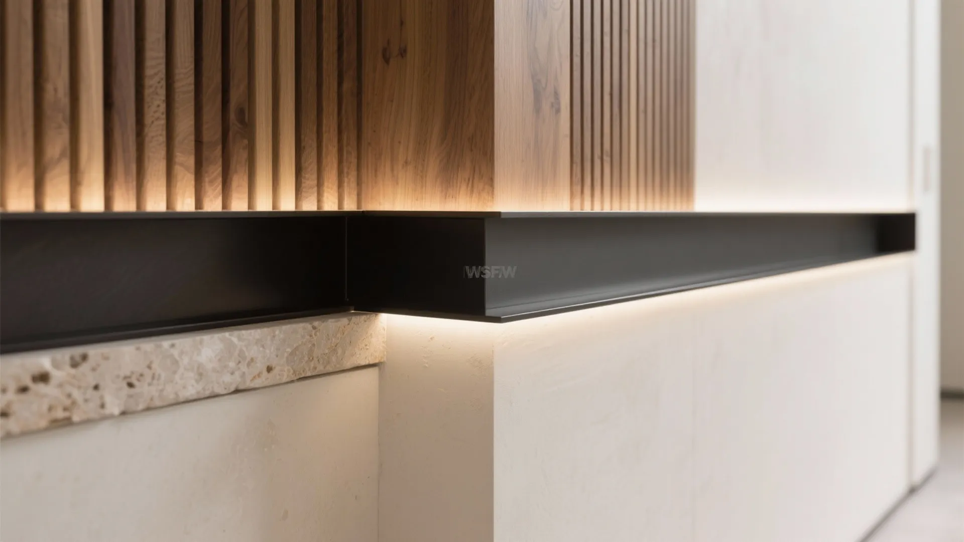 Mixed-Material Layers with Shadow Gaps