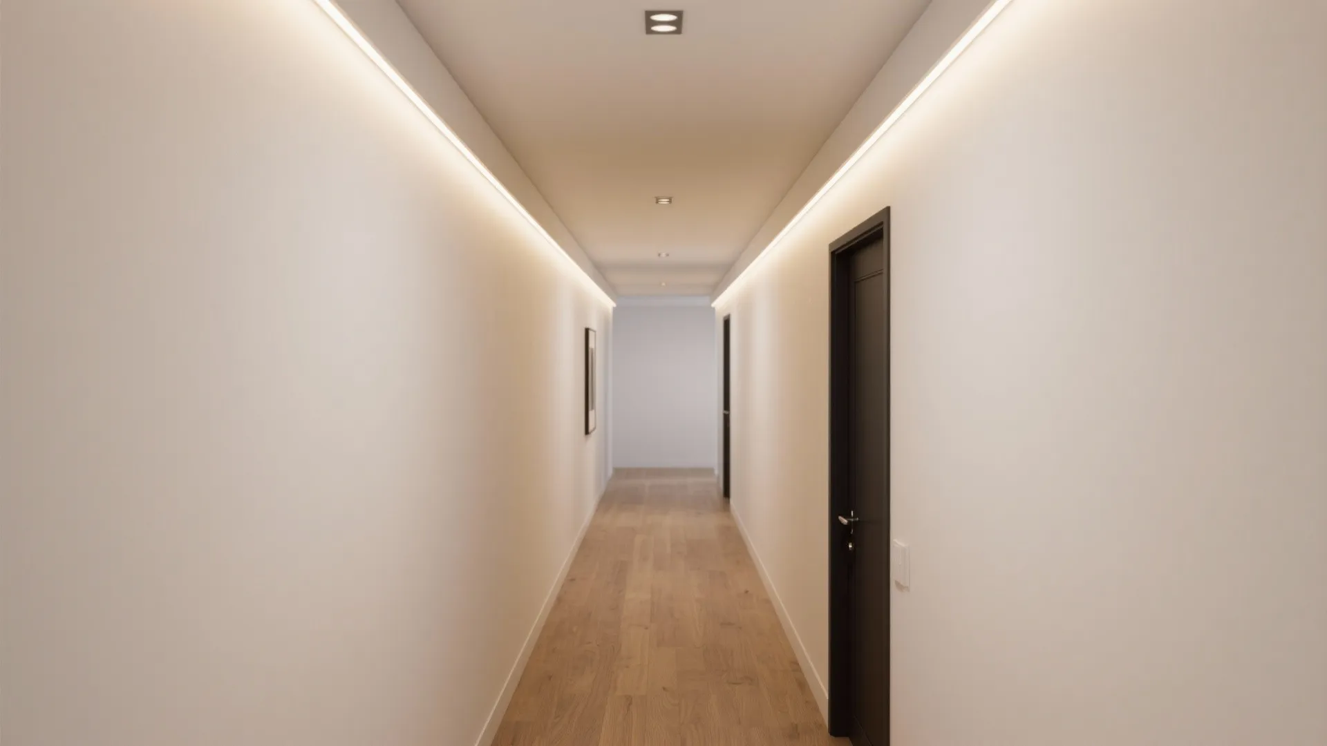 Shadow Gap Floating Ceiling with Cove LEDs