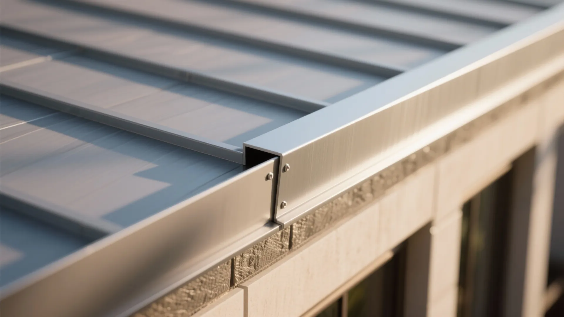 Minimalist Parapet Profile with a Shadow Gap