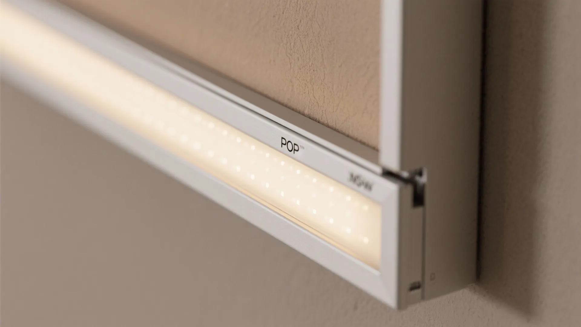 1) Backlit POP frame with shadow lines