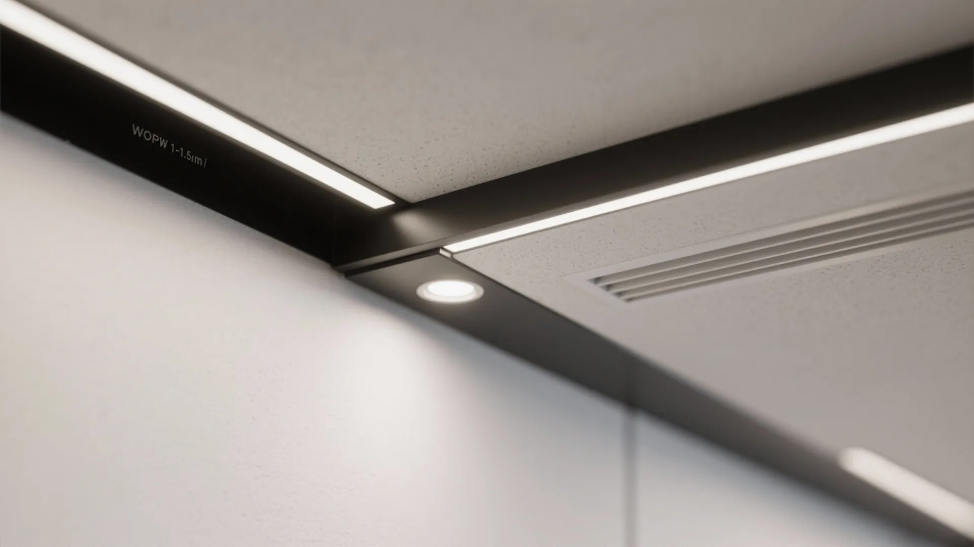 Slim Floating Drop Ceiling with Shadow Gap