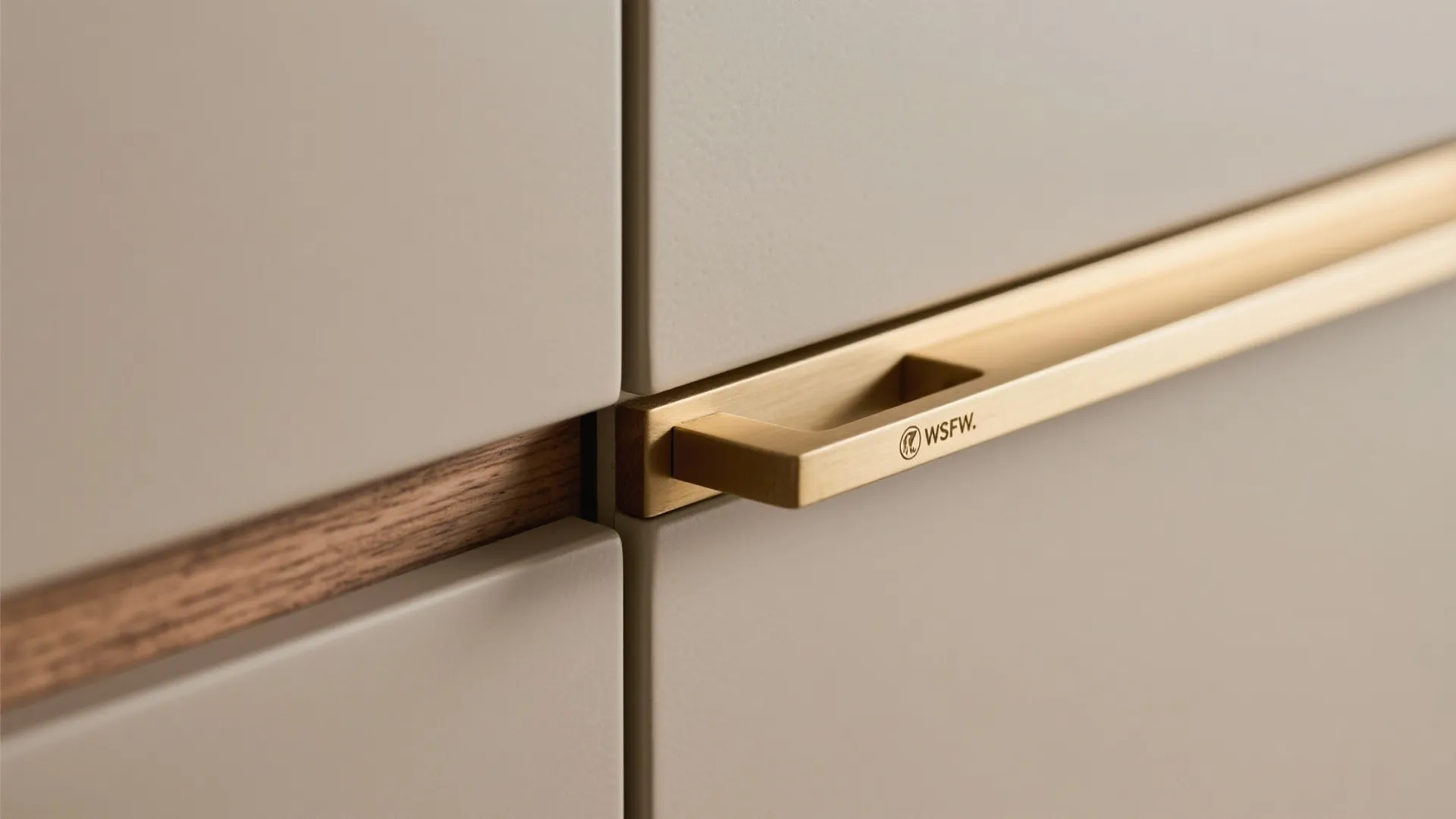 Minimalist storage with concealed lines