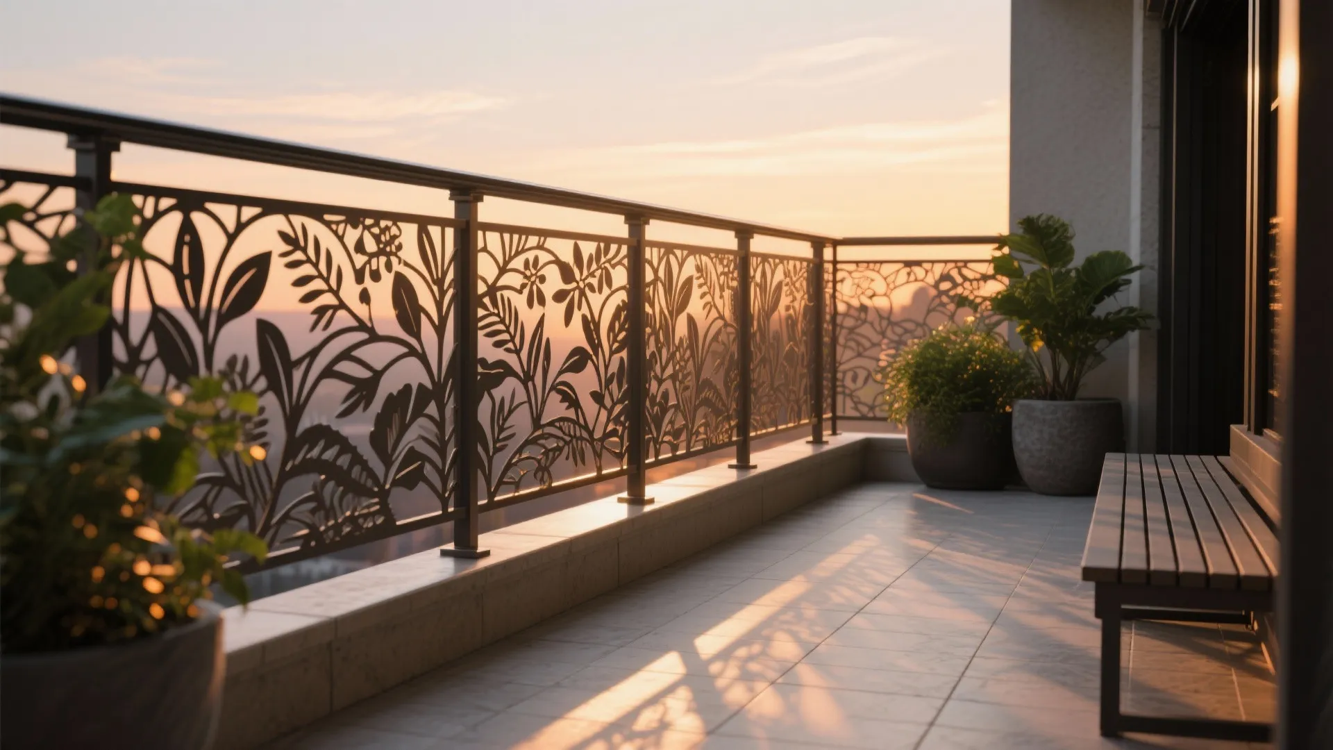 Laser-Cut Railings That Cast Shadow Lace