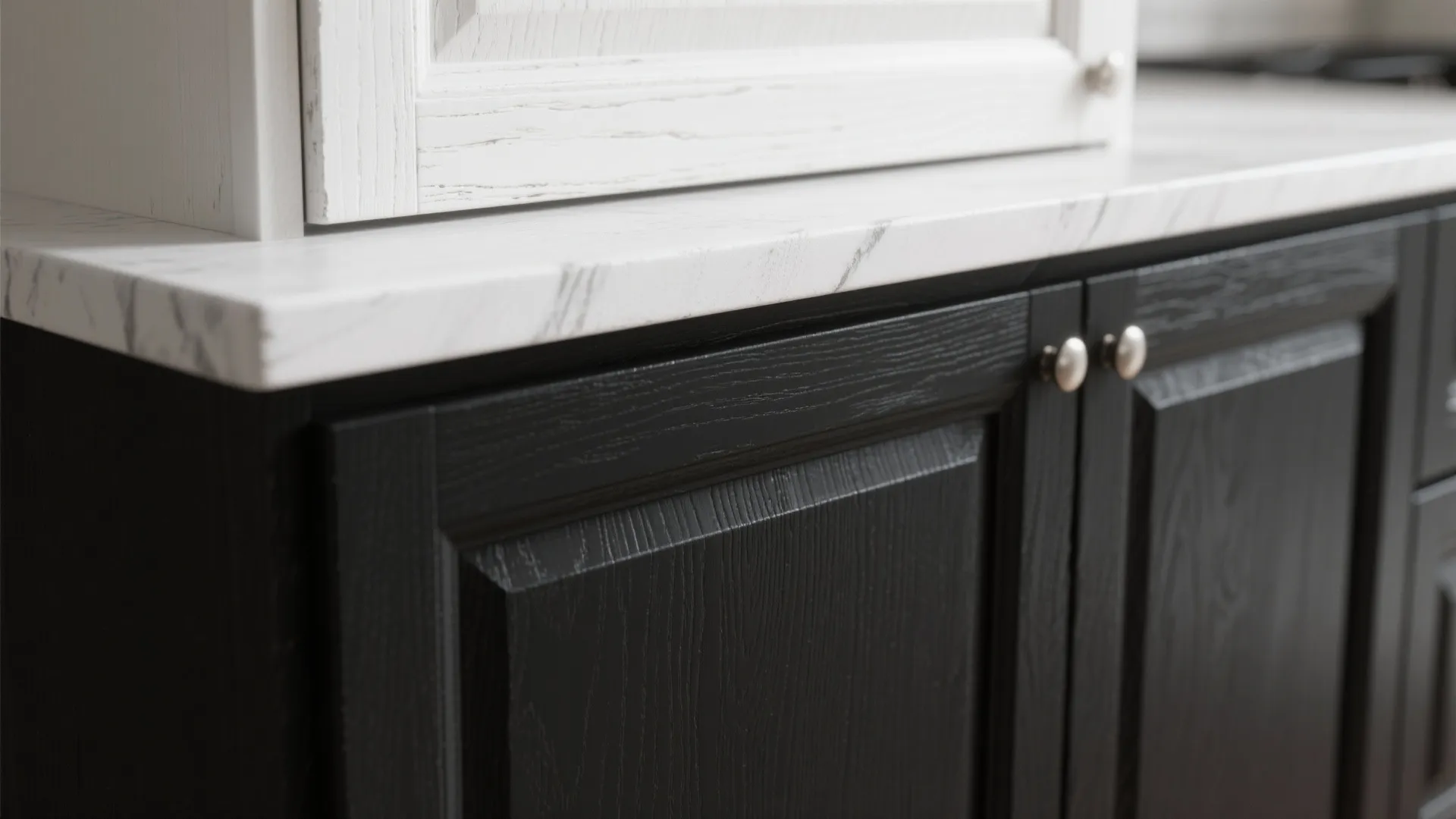 1. High-Contrast Shaker Cabinets