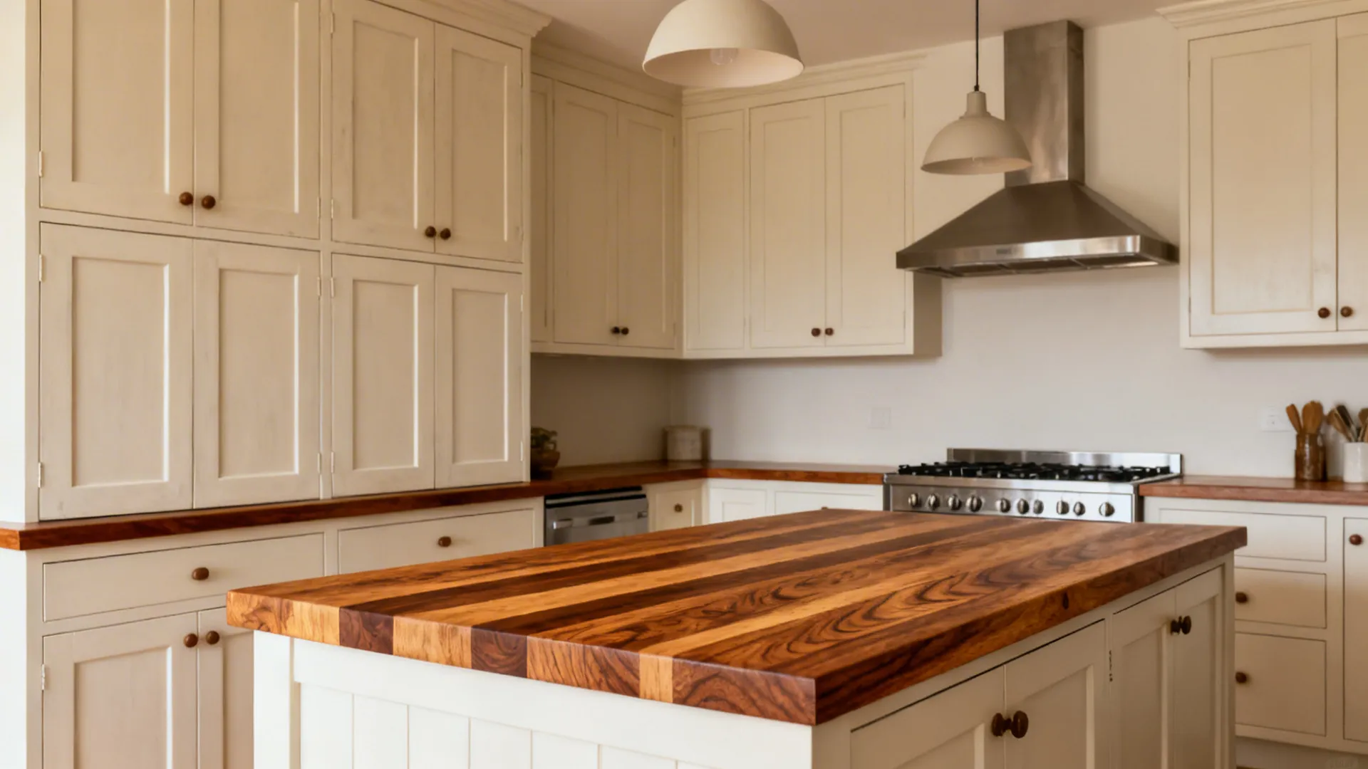 Shaker-style fronts with local hardwood accents