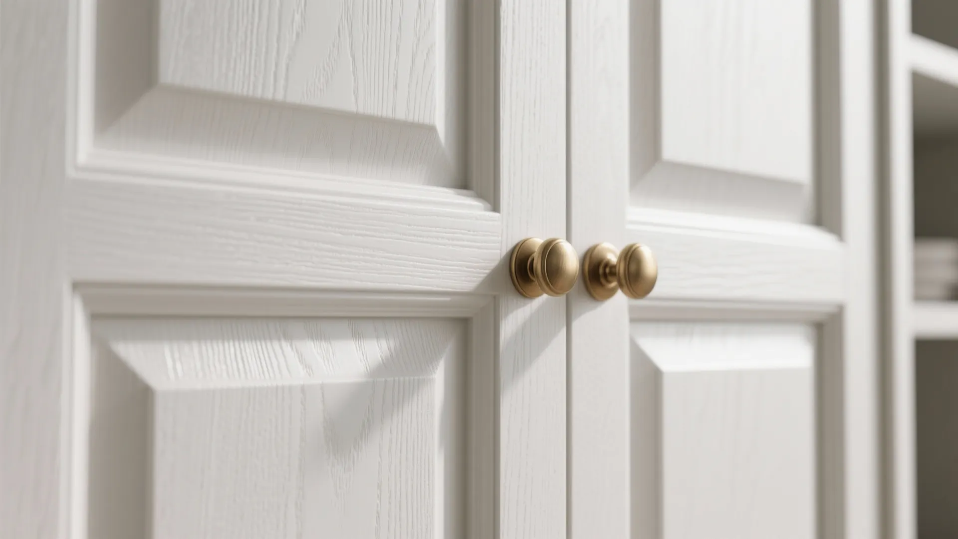 1. Classic All-White Shaker with Textured Accents