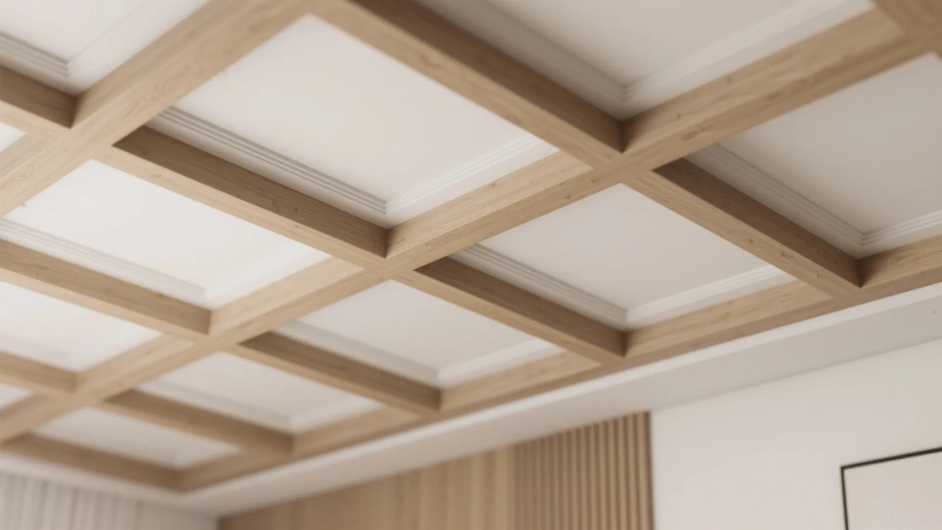 2. Add Subtle Coffering or Shallow Beams