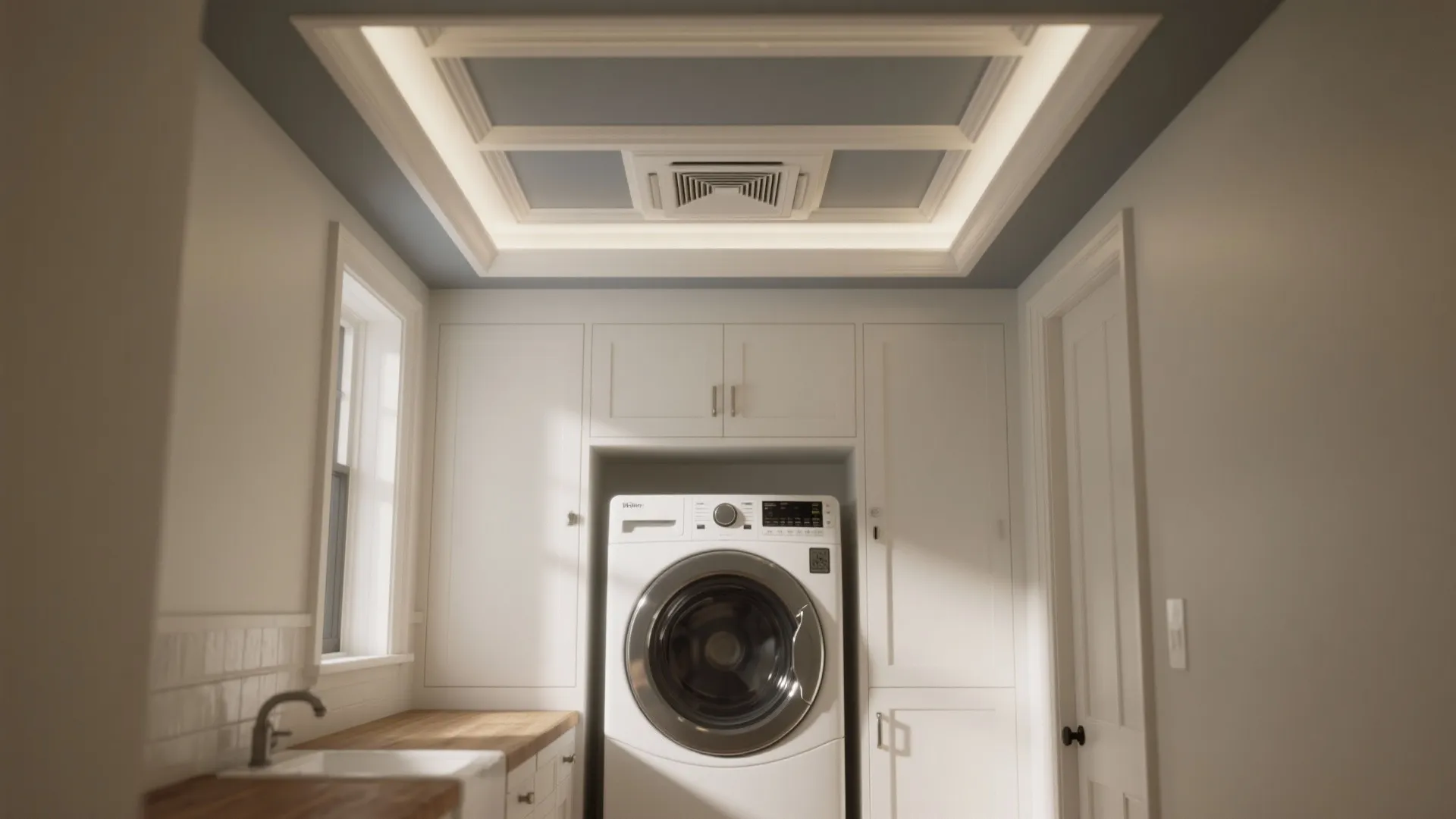 1. Add a Shallow Coffered Ceiling