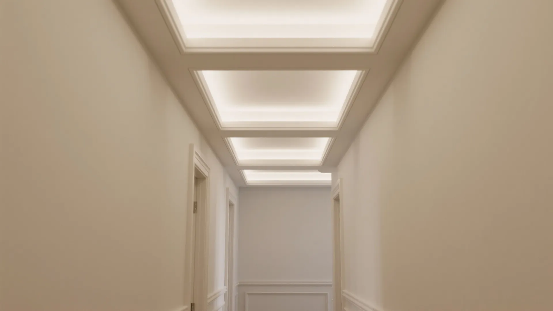 Compact coffer modules to lift the ceiling plane