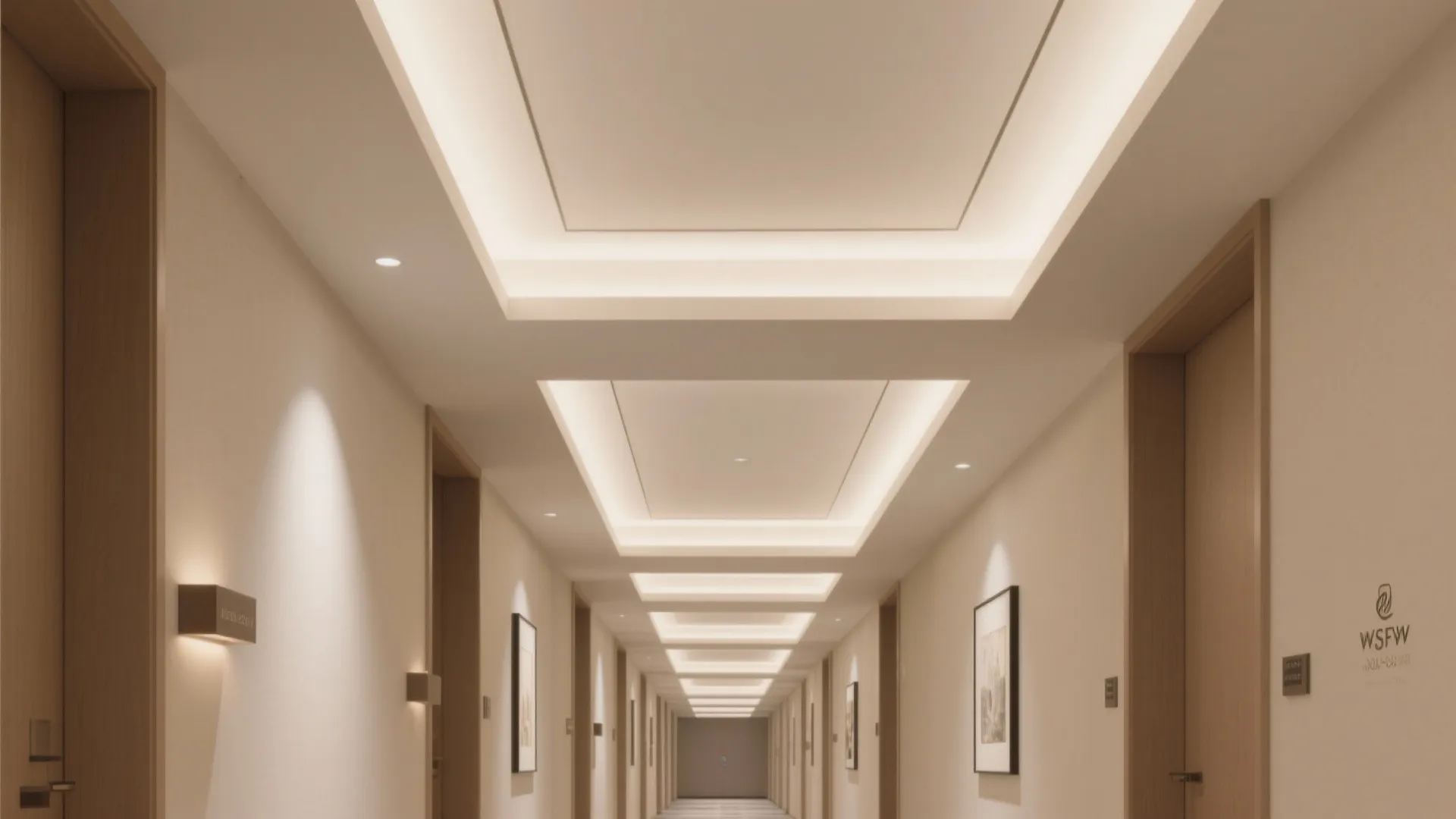 Subtle geometric coffers and shallow beams