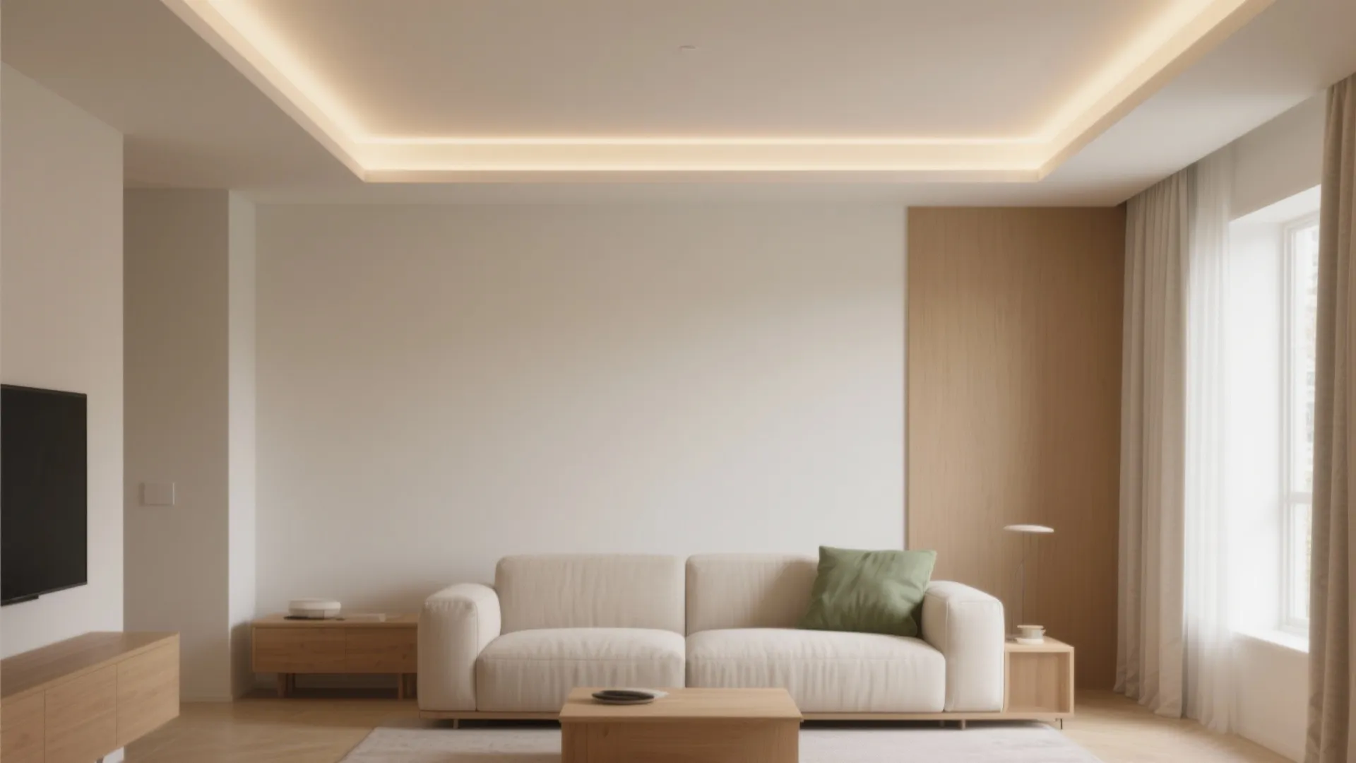 Shallow cove lighting for reflected glow