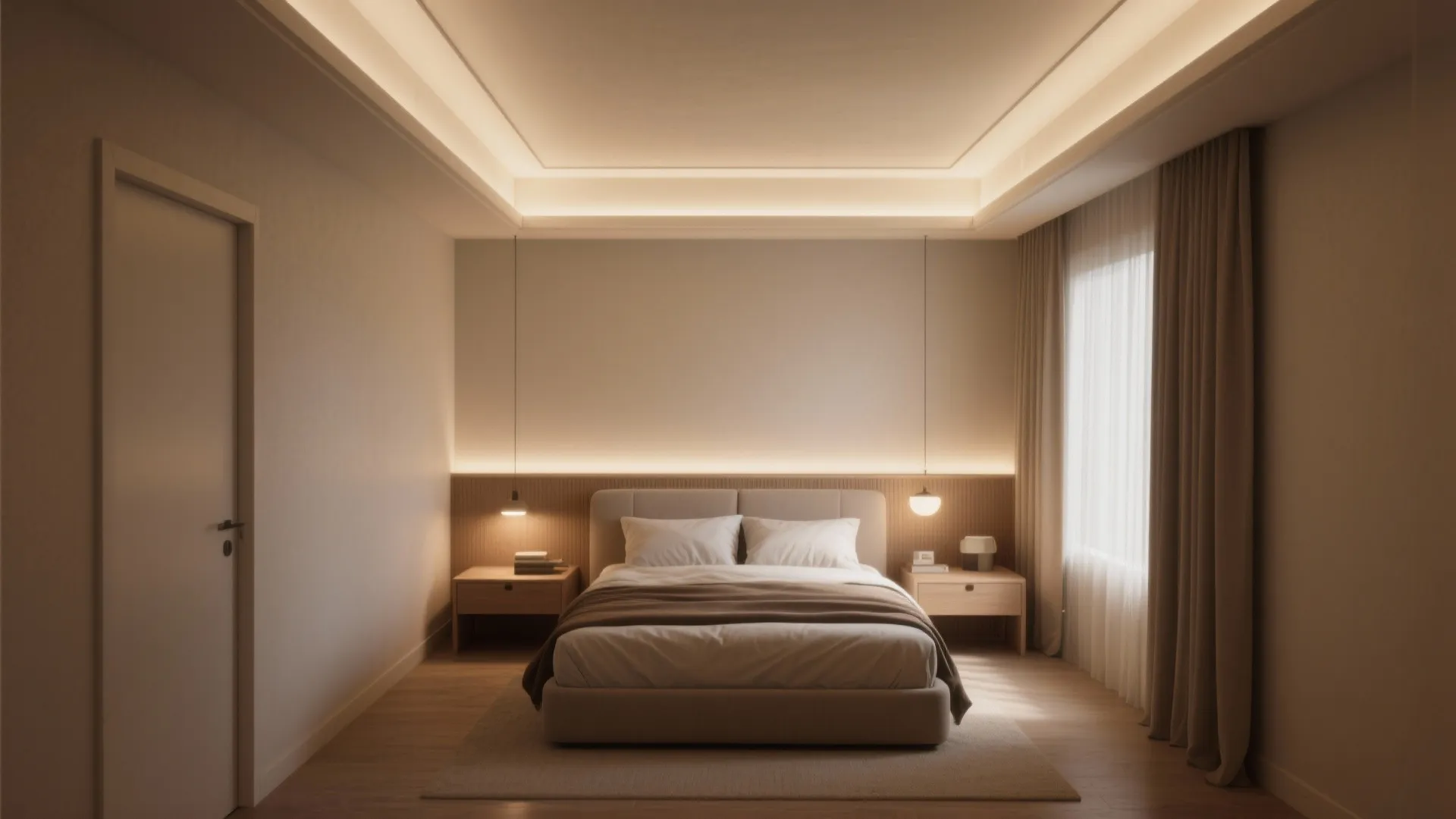 4. Shallow cove molding for low ceilings and cozy rooms