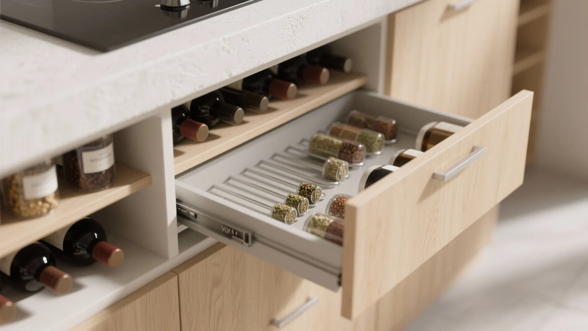 1. Turn a soffit into a shallow pantry