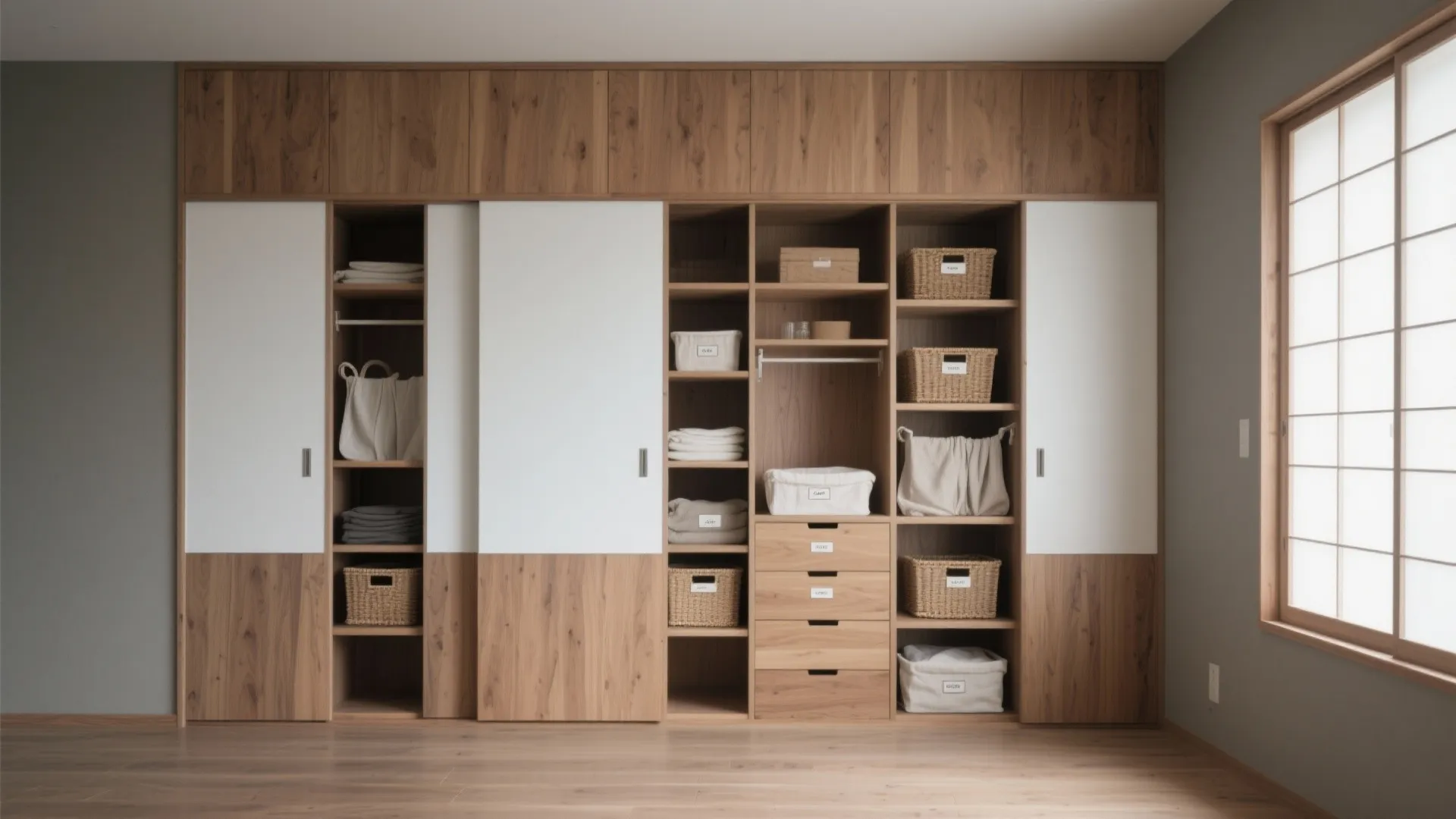 Tips 3: 収納技巧は“面”でつくる—日式风格の秩序