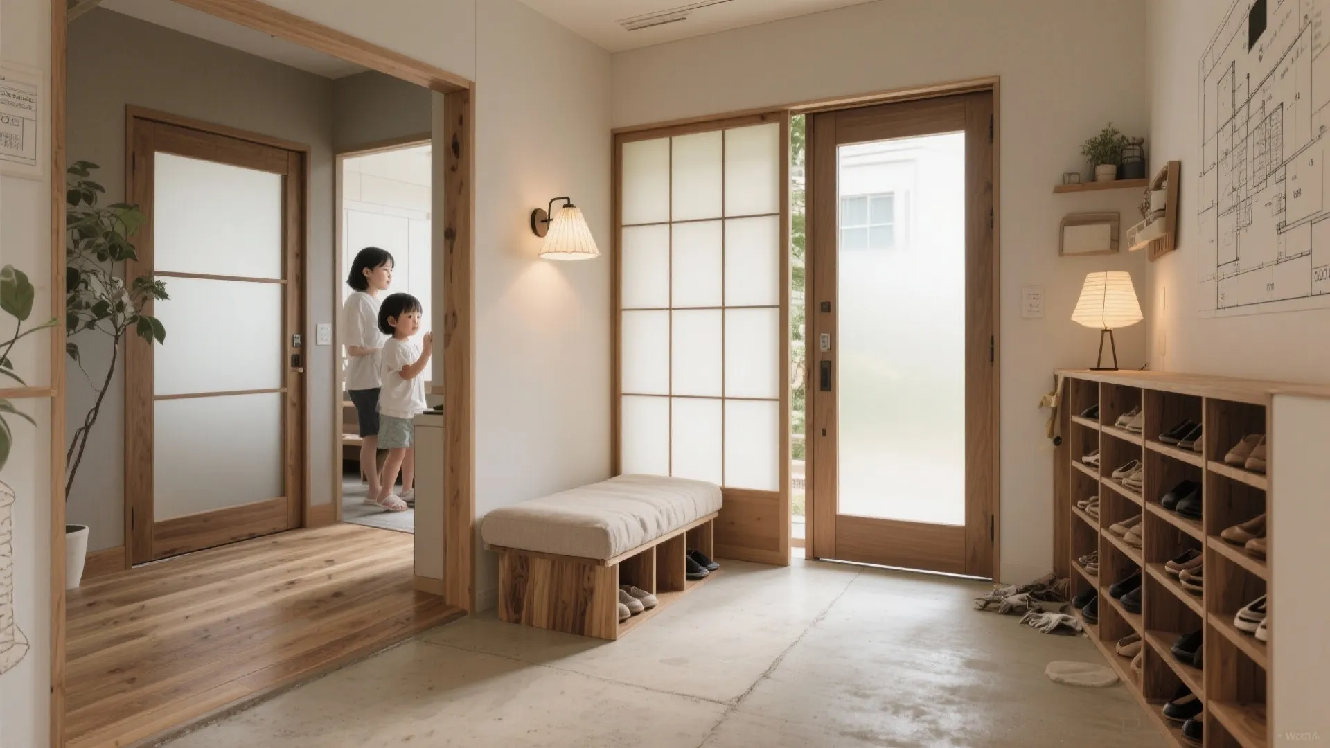 Tips 1: 1階は“共有玄関＋分離動線”で東京小戸型に最適化