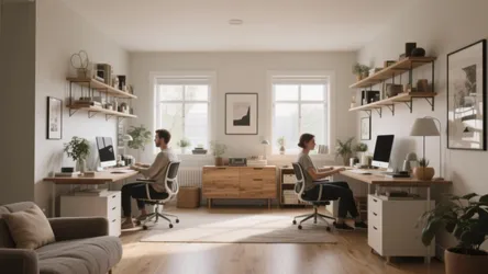 10 Inspiring His and Her Office Ideas