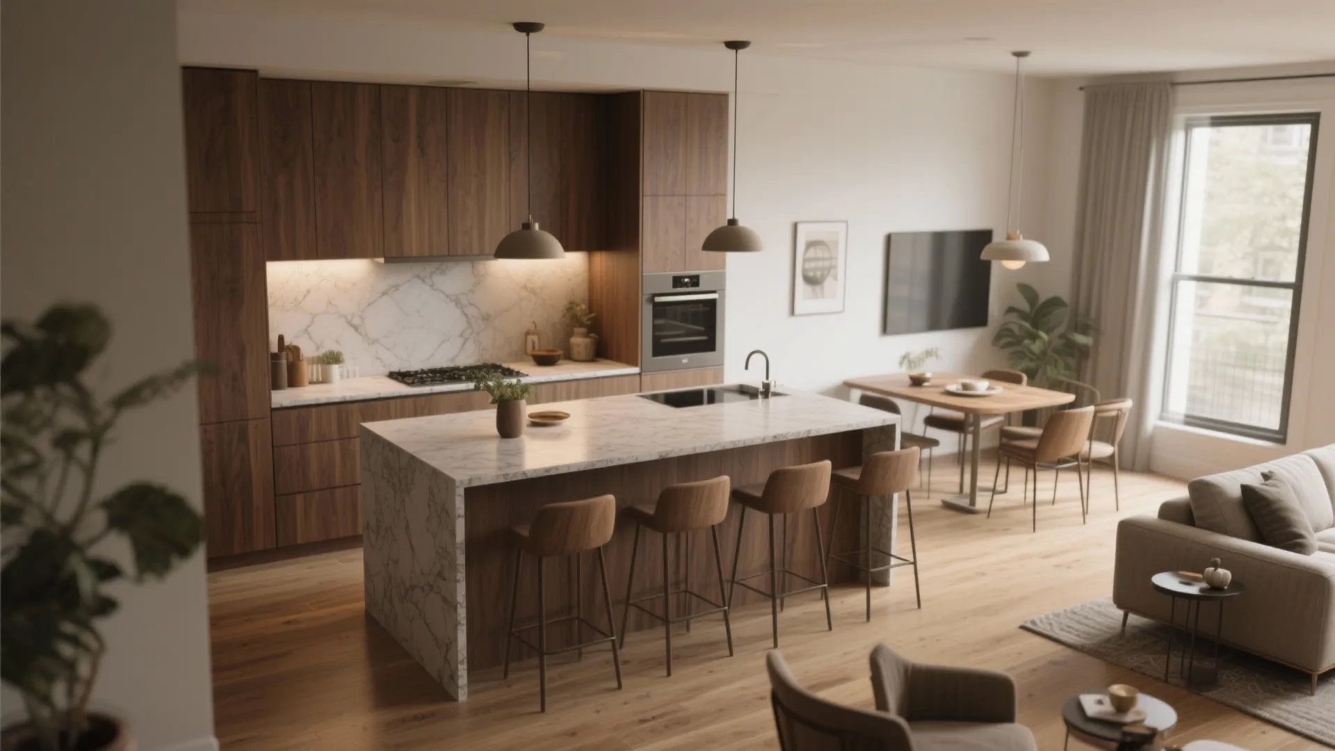 1. Anchor zones with one shared island