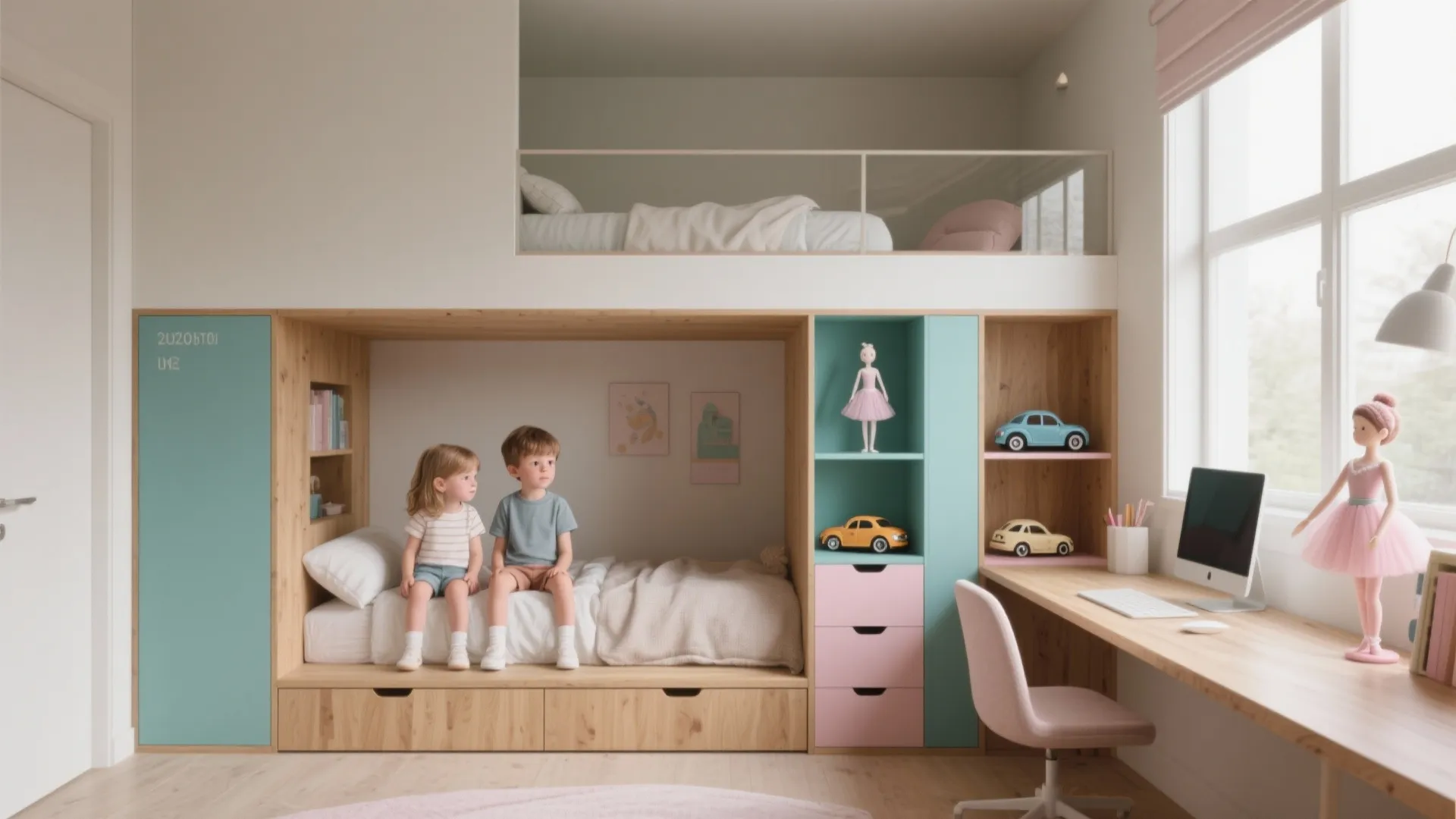 Shared Bedroom Ideas: 5 Small-Room Solutions: Practical, playful shared bedroom ideas for a brother and sister in a tight space