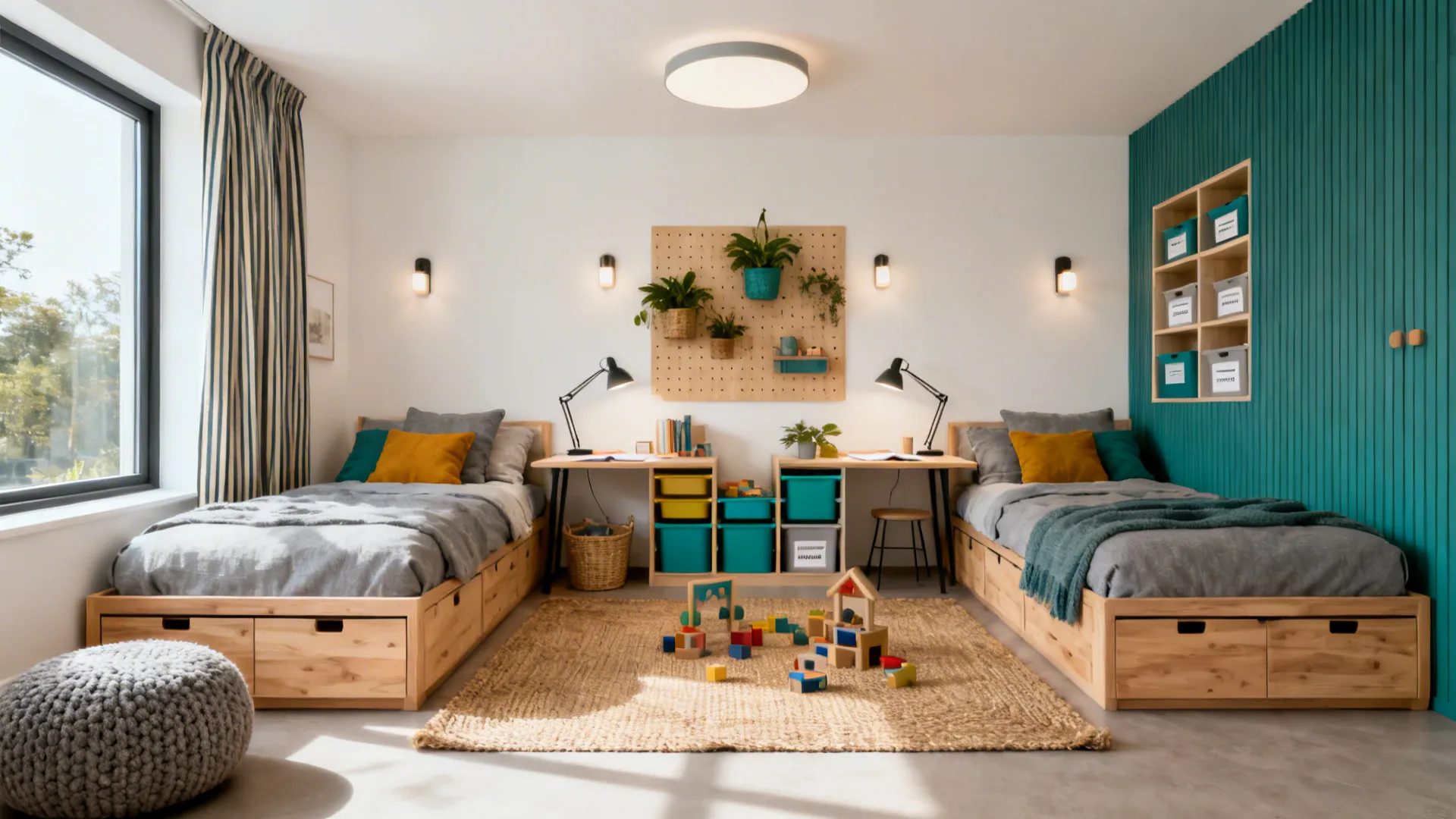 Room Feels Too Small? Boy and Girl Shared Room Ideas