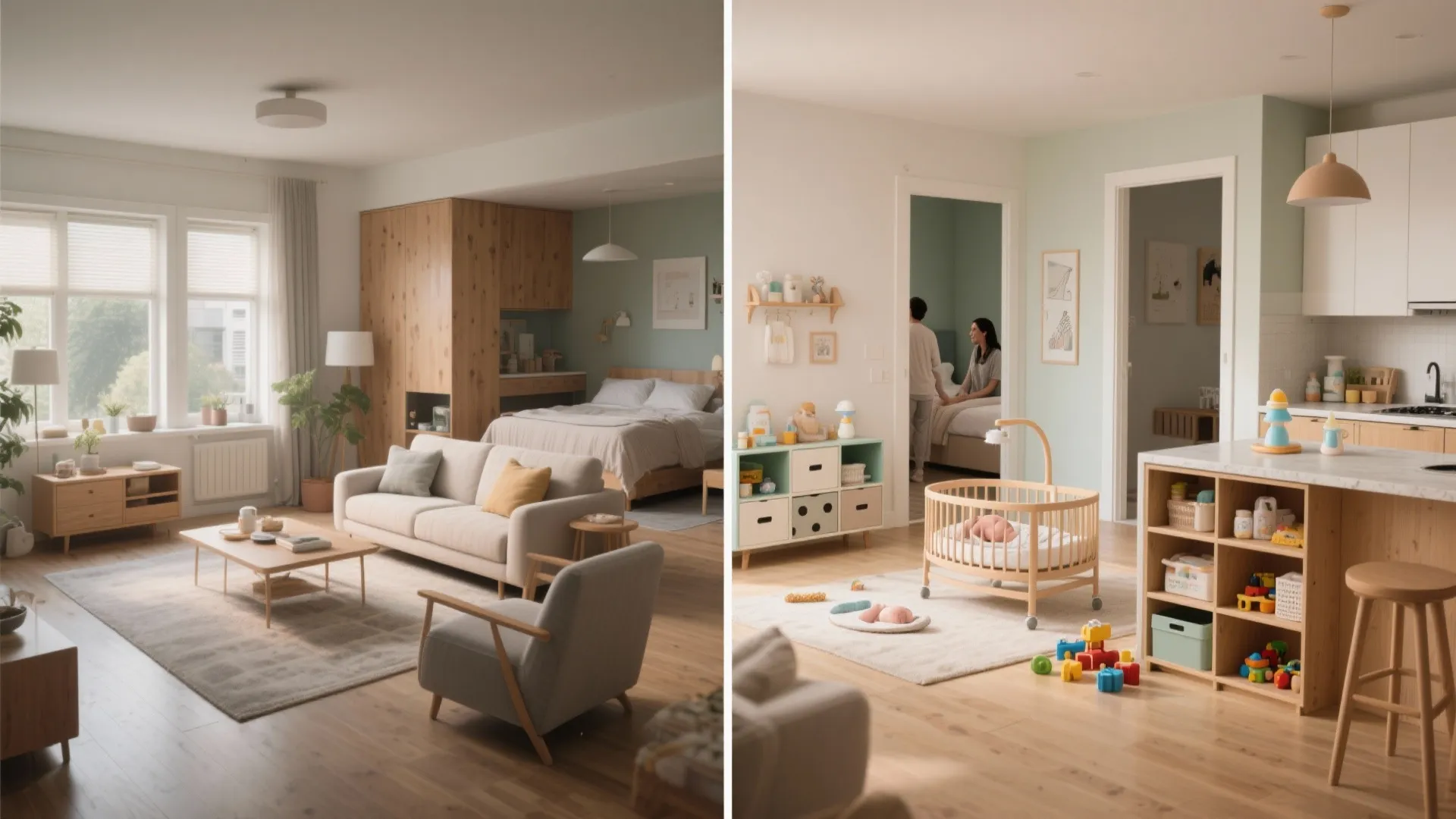 5. Think beyond the nursery — shared spaces can work beautifully