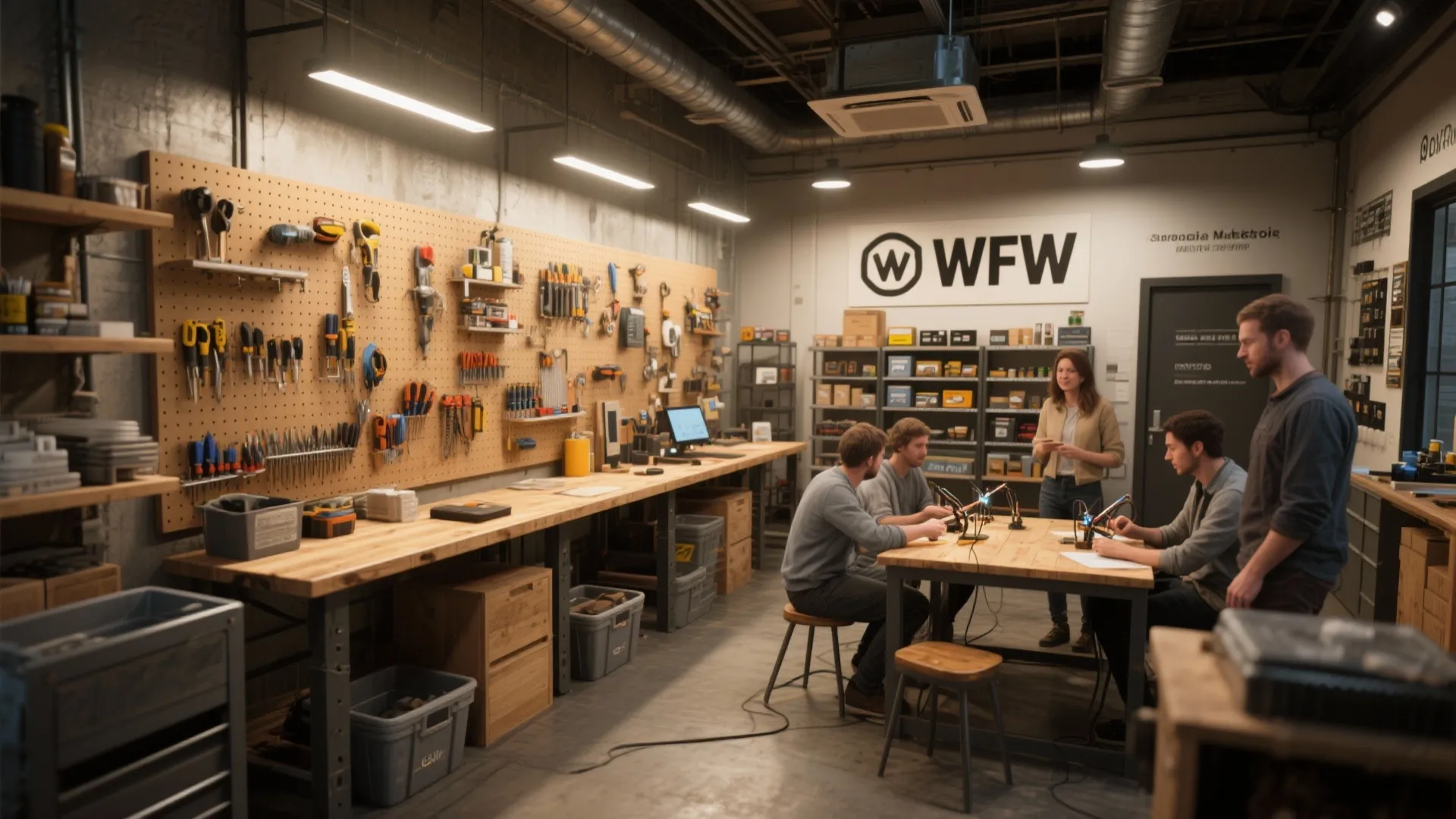 2. Converted Corner of a Shared Workshop