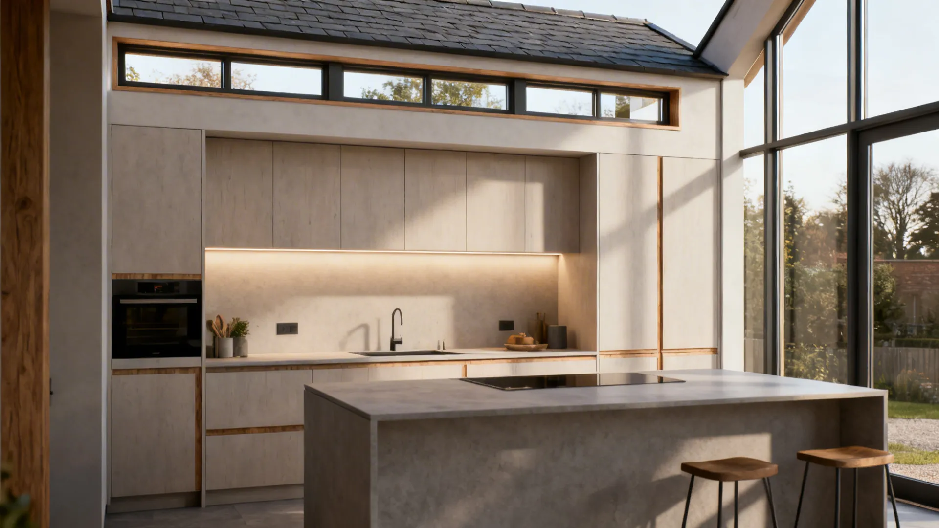 3) Shed-Roof Kitchen Extensions with Clerestory Windows