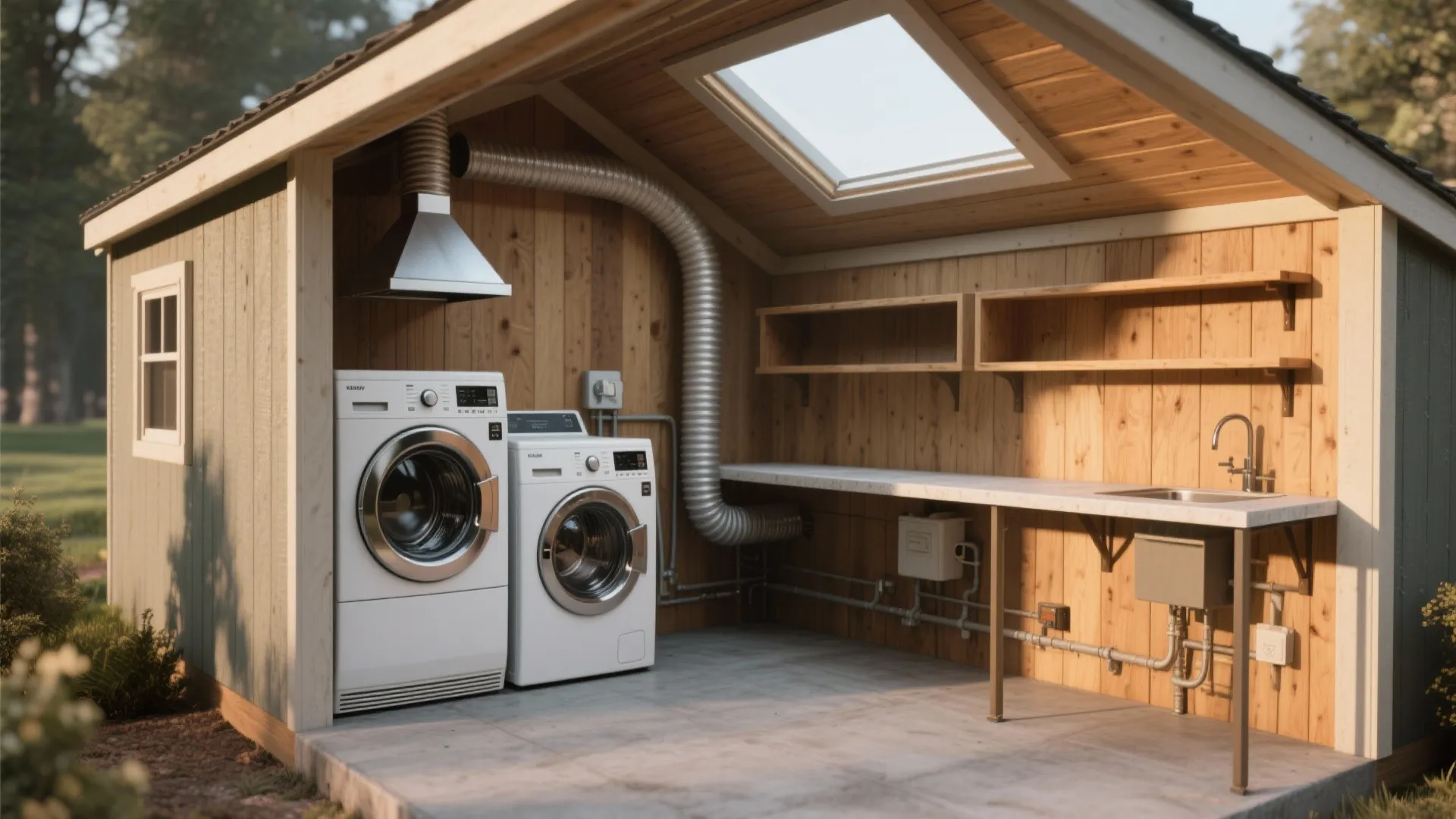 4. Converted Shed or Mini-Laundry Pavilion