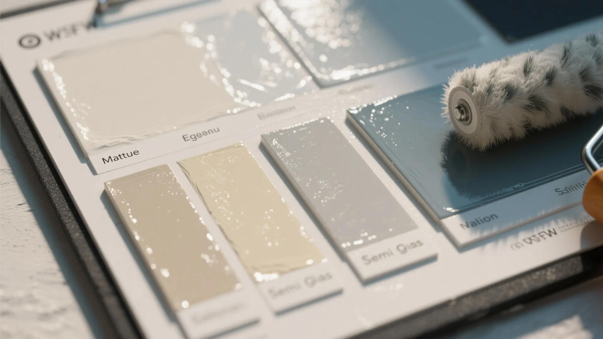 1. Sheen matters more than color at first glance