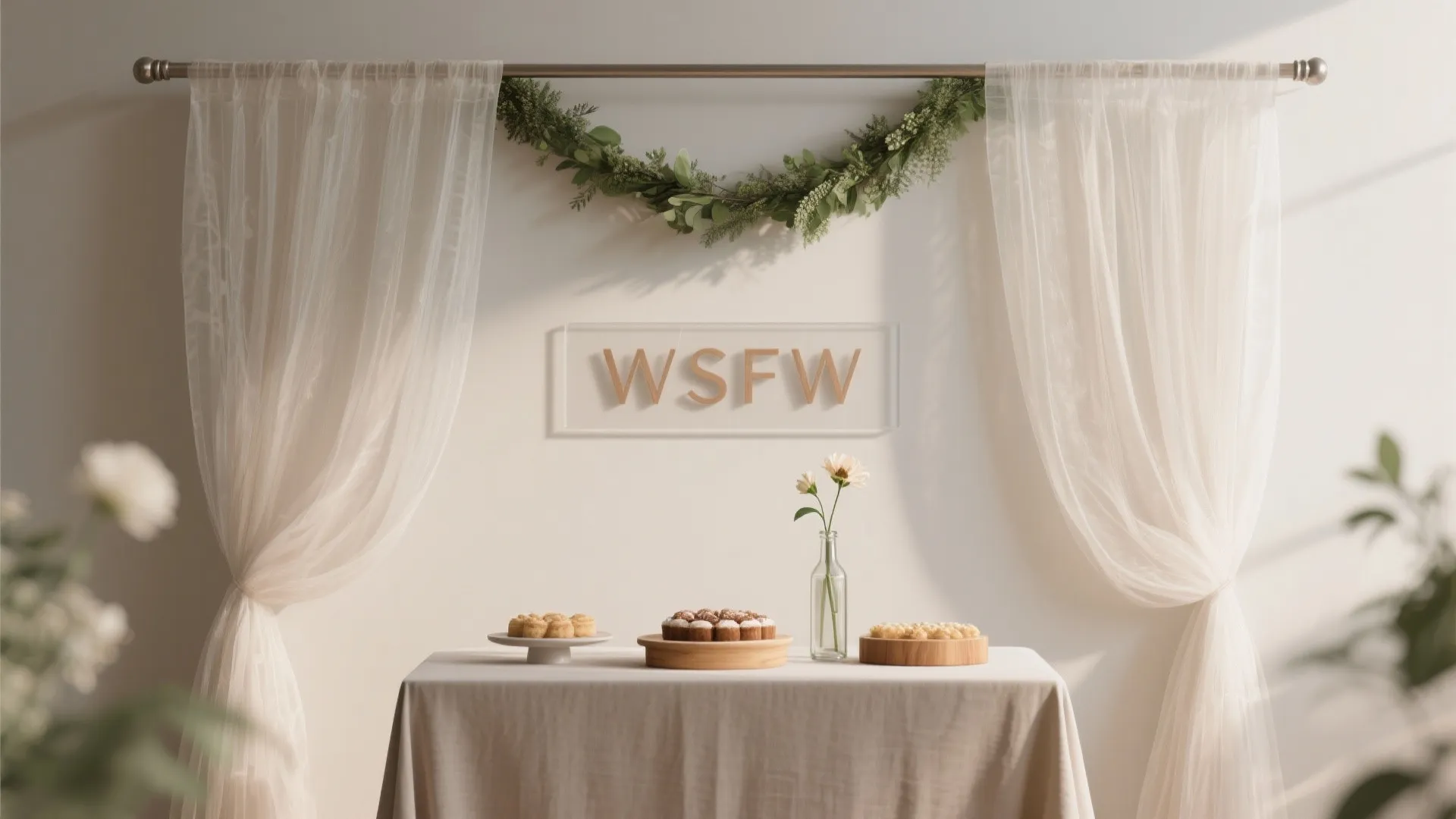 Translucent Backdrops & Layered Fabrics