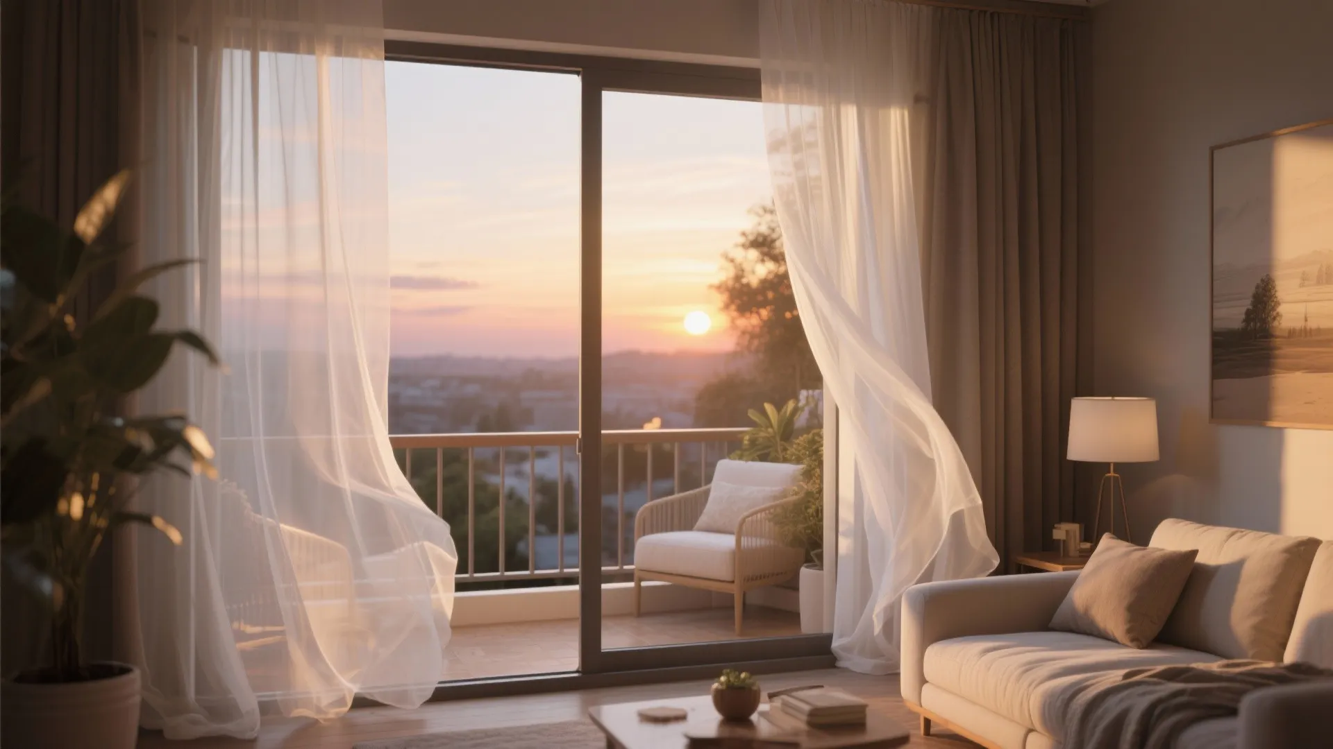 Sheer curtains for a dreamy vibe