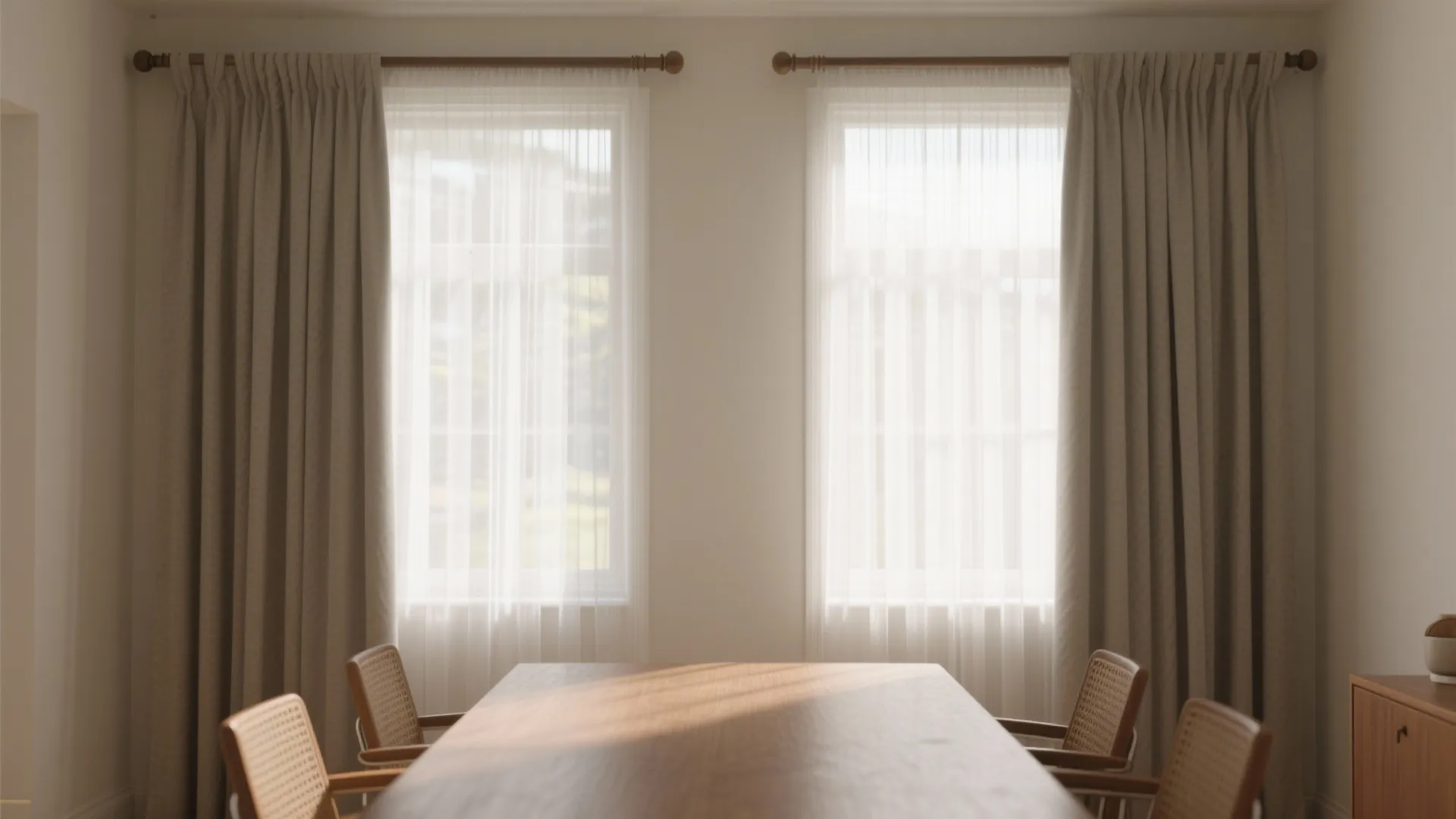 1. Sheer + Blackout Layering