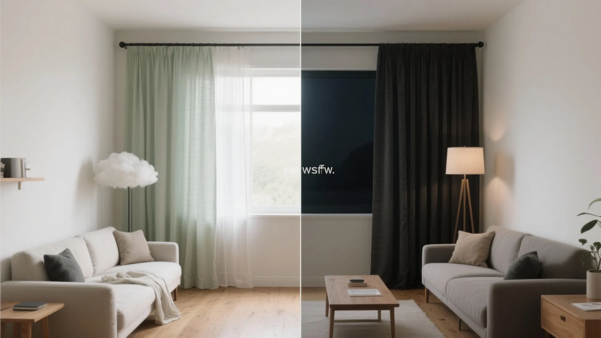 Layered Sheer + Blackout for 24/7 Control