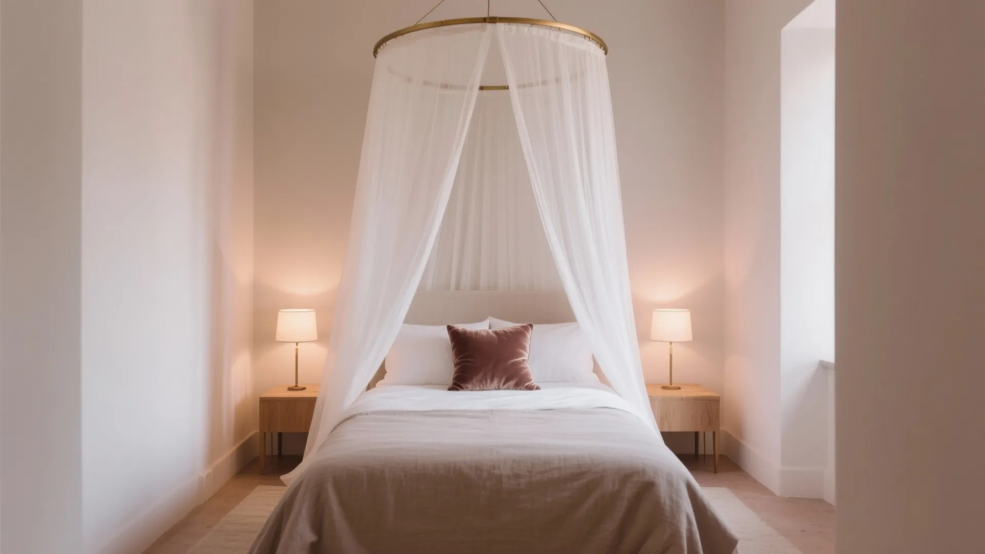 A Sheer Canopy to Crown the Bed