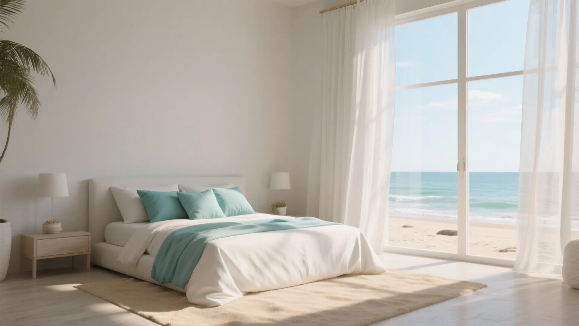 2. Natural Light and Sheer Curtains