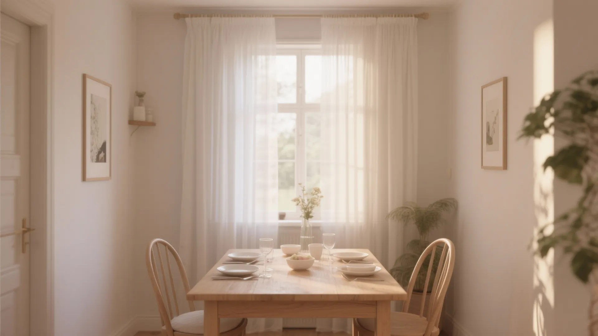 1. Sheer Curtains for Soft Daylight