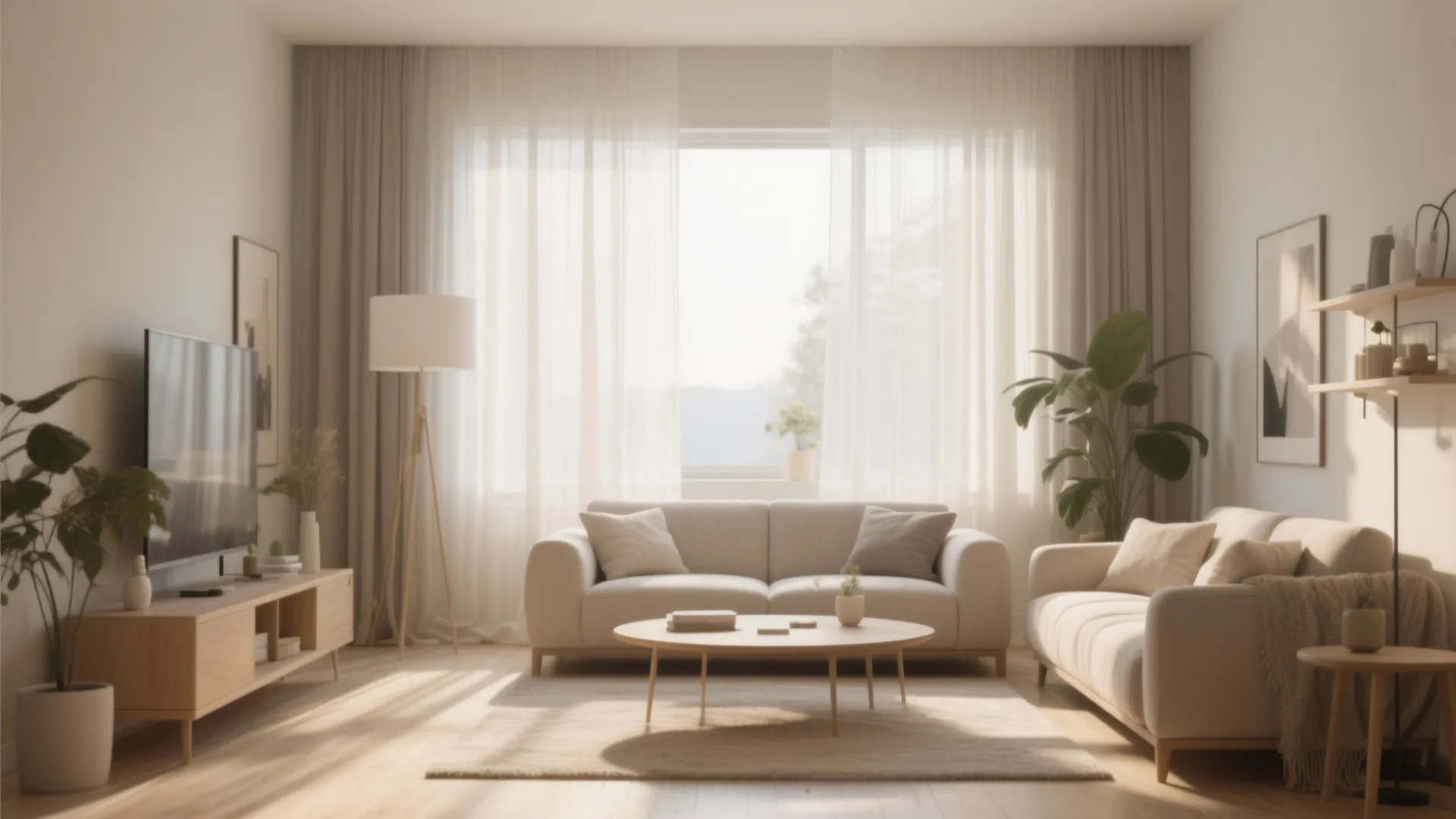 Sheer Curtains for Soft Light