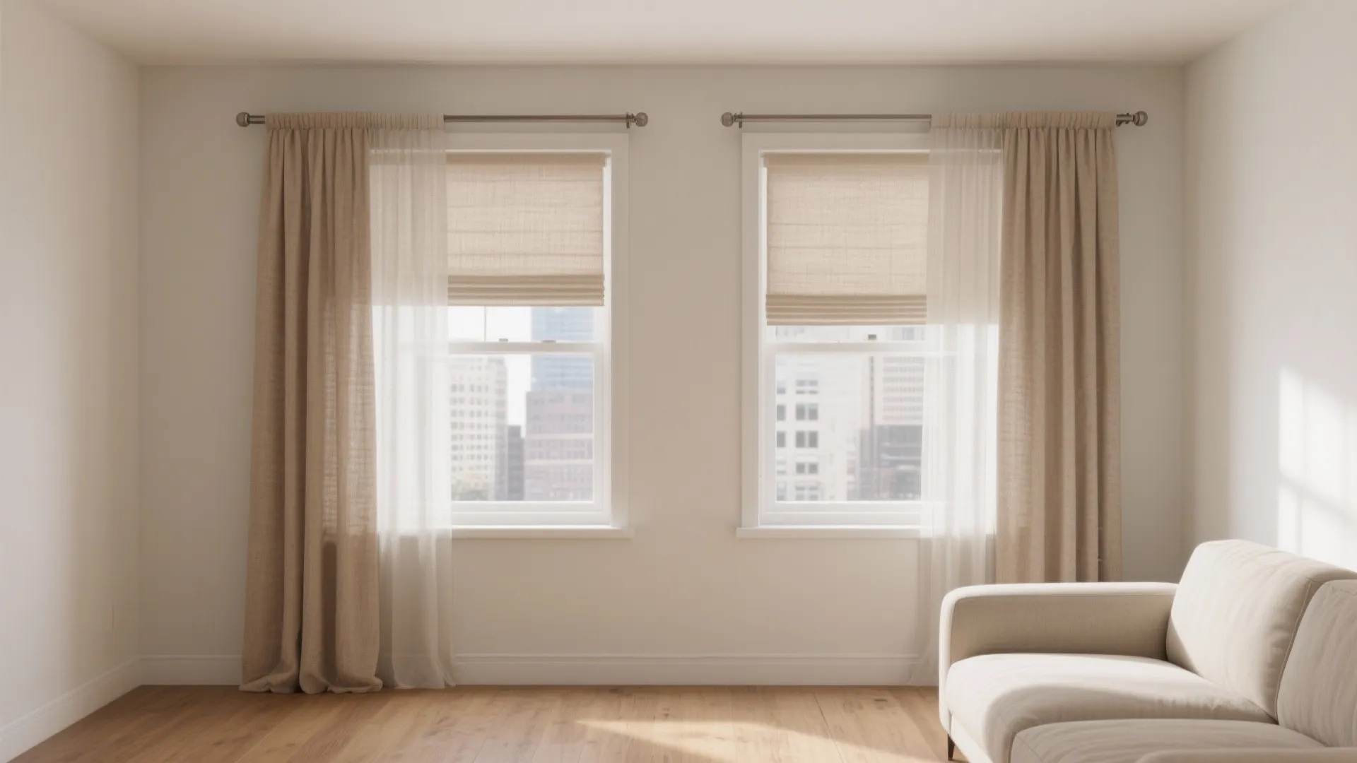 Soft daylight with sheer layers