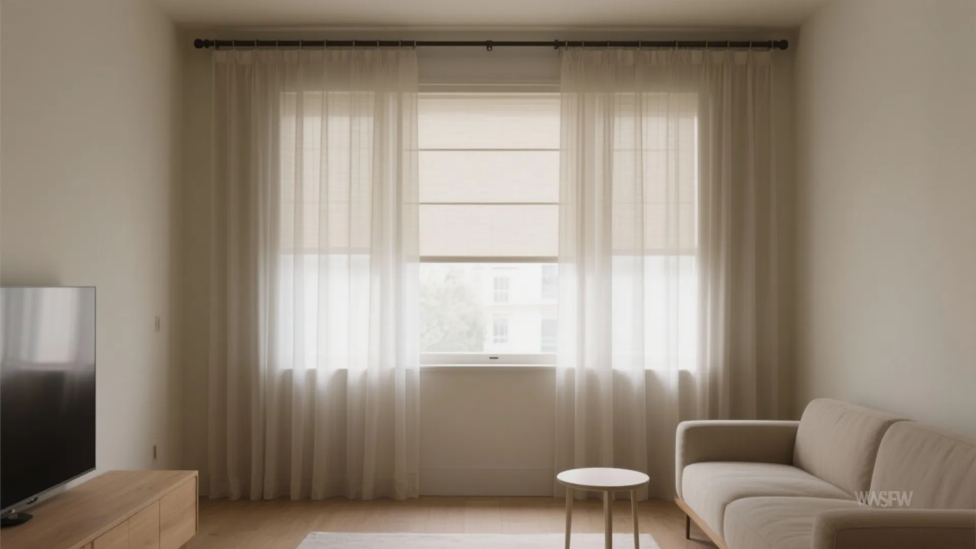 Sheer Layers and Full-Height Drapery