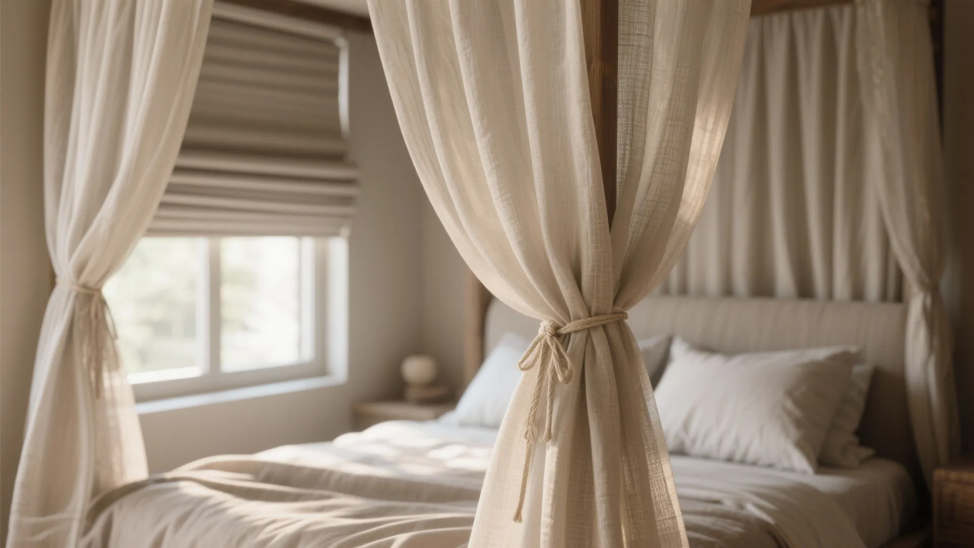 2. Use Sheer Drapes for Airiness and Privacy
